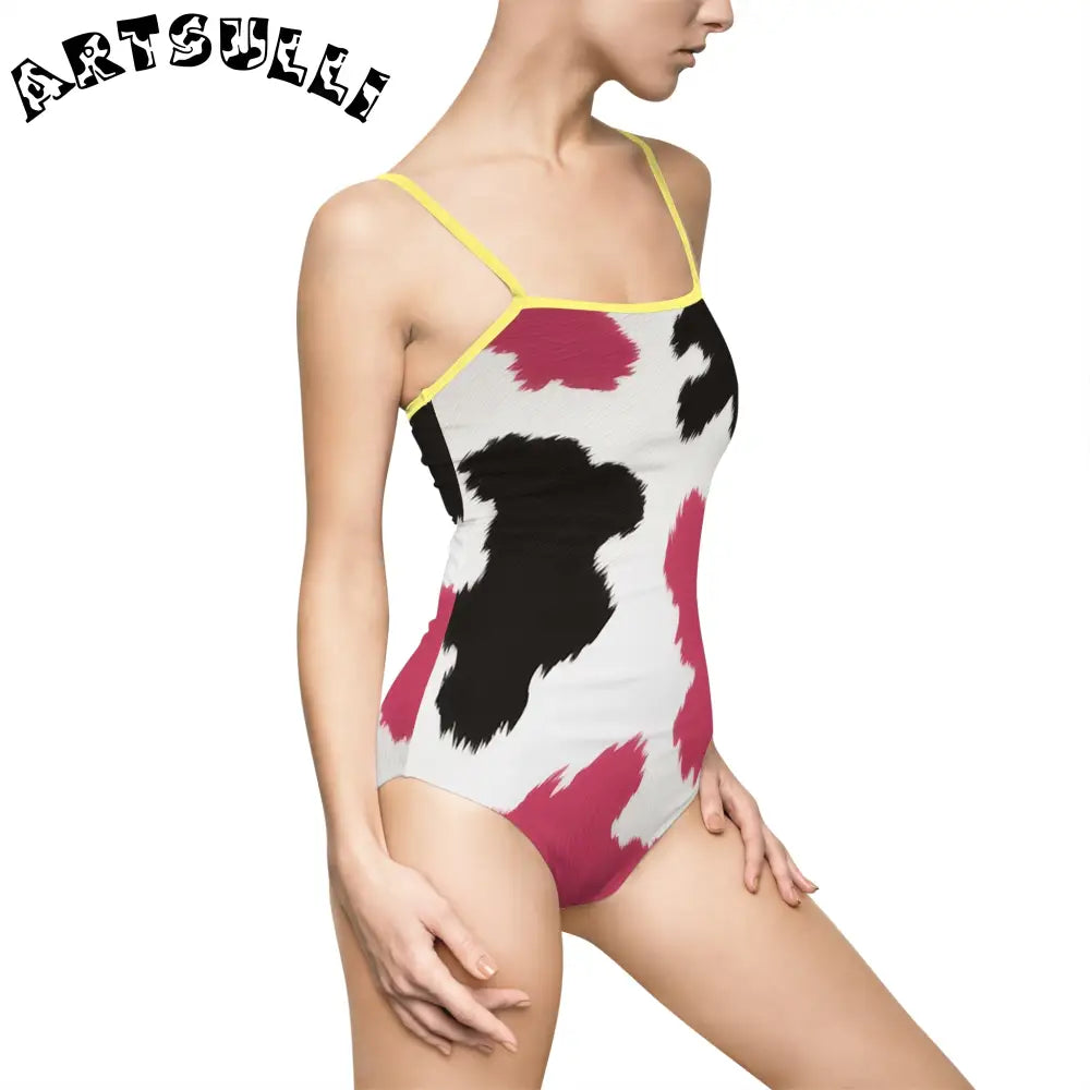 Women's One-piece Swimsuit (AOP), Artsulli - Art is Long, Life is Short, All Over Prints, , , , , , , 