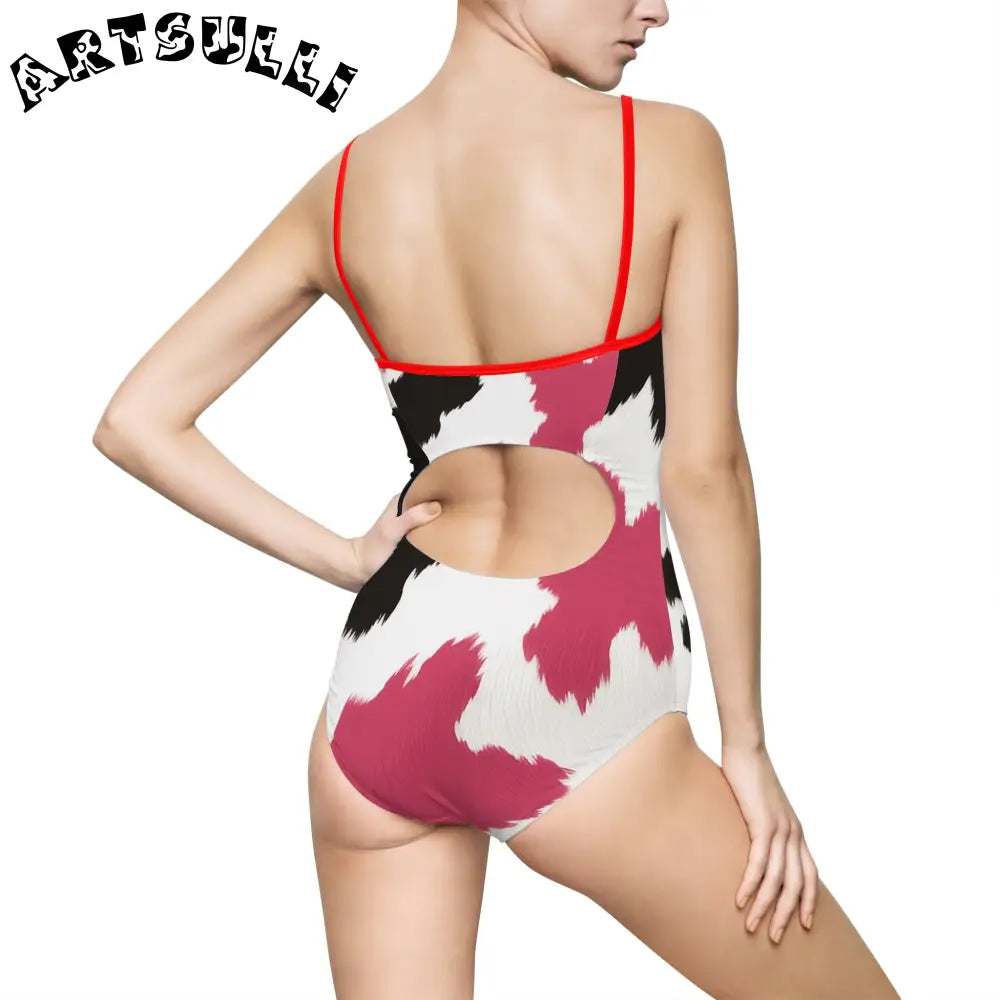 Women's One-piece Swimsuit (AOP), Artsulli - Art is Long, Life is Short, All Over Prints, , , , , , , 