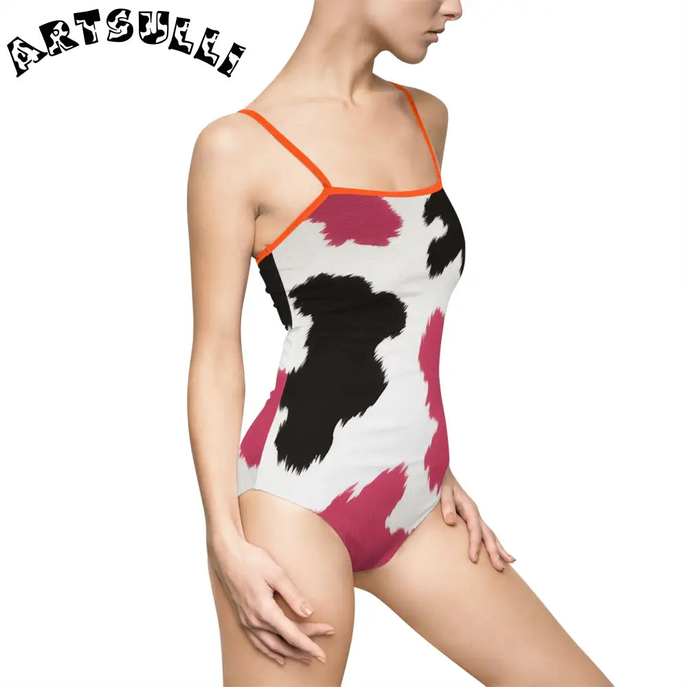 Women's One-piece Swimsuit (AOP), Artsulli - Art is Long, Life is Short, All Over Prints, , , , , , , 