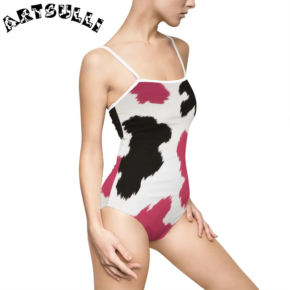Women's One-piece Swimsuit (AOP), Artsulli - Art is Long, Life is Short, All Over Prints, , , , , , , 