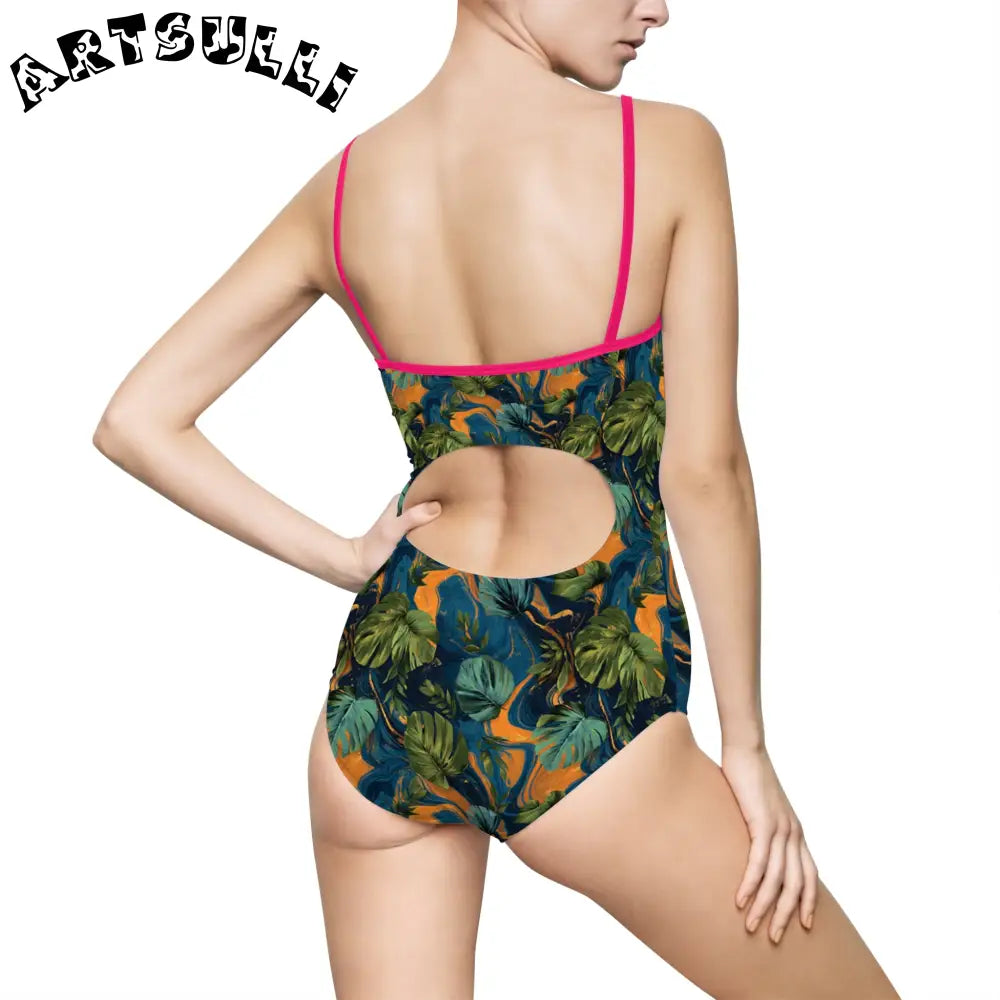 Women's One-piece Swimsuit (AOP), Artsulli - Art is Long, Life is Short, All Over Prints, , , , , , , 