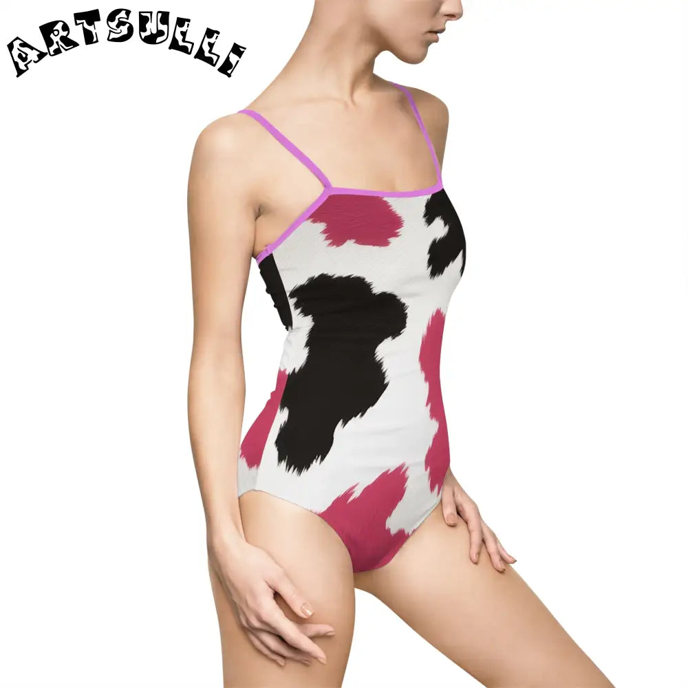 Women's One-piece Swimsuit (AOP), Artsulli - Art is Long, Life is Short, All Over Prints, , , , , , , 