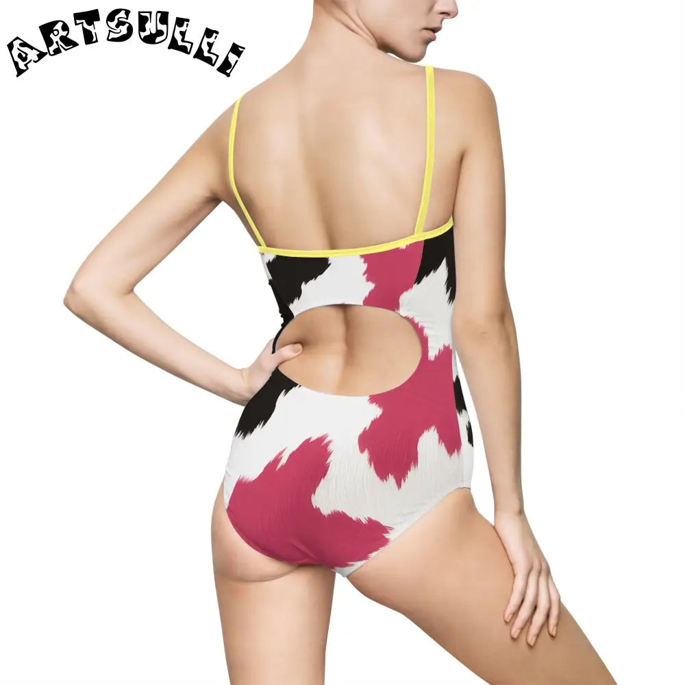 Women's One-piece Swimsuit (AOP), Artsulli - Art is Long, Life is Short, All Over Prints, , , , , , , 