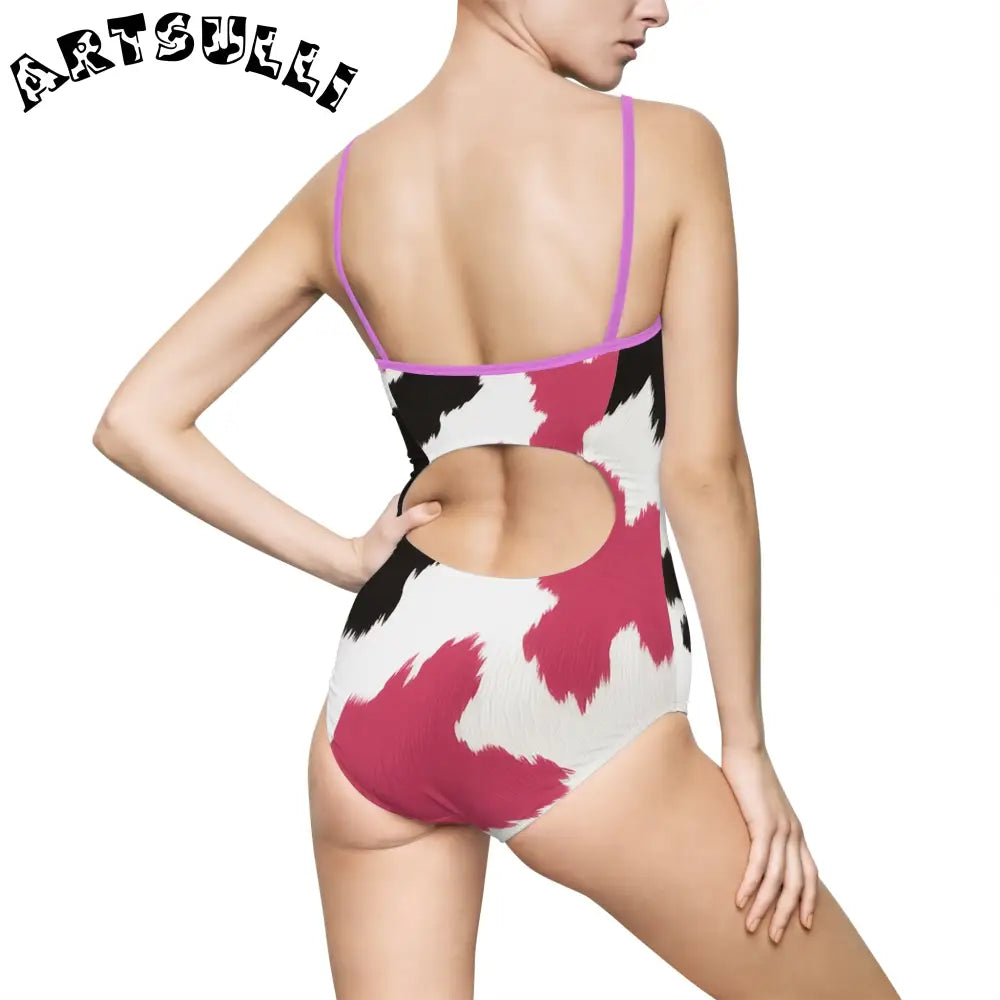 Women's One-piece Swimsuit (AOP), Artsulli - Art is Long, Life is Short, All Over Prints, , , , , , , 