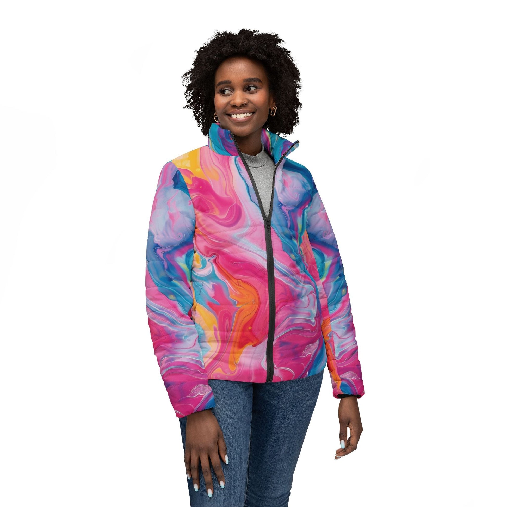 Printify Women’s Puffer Jacket (AOP) 2025