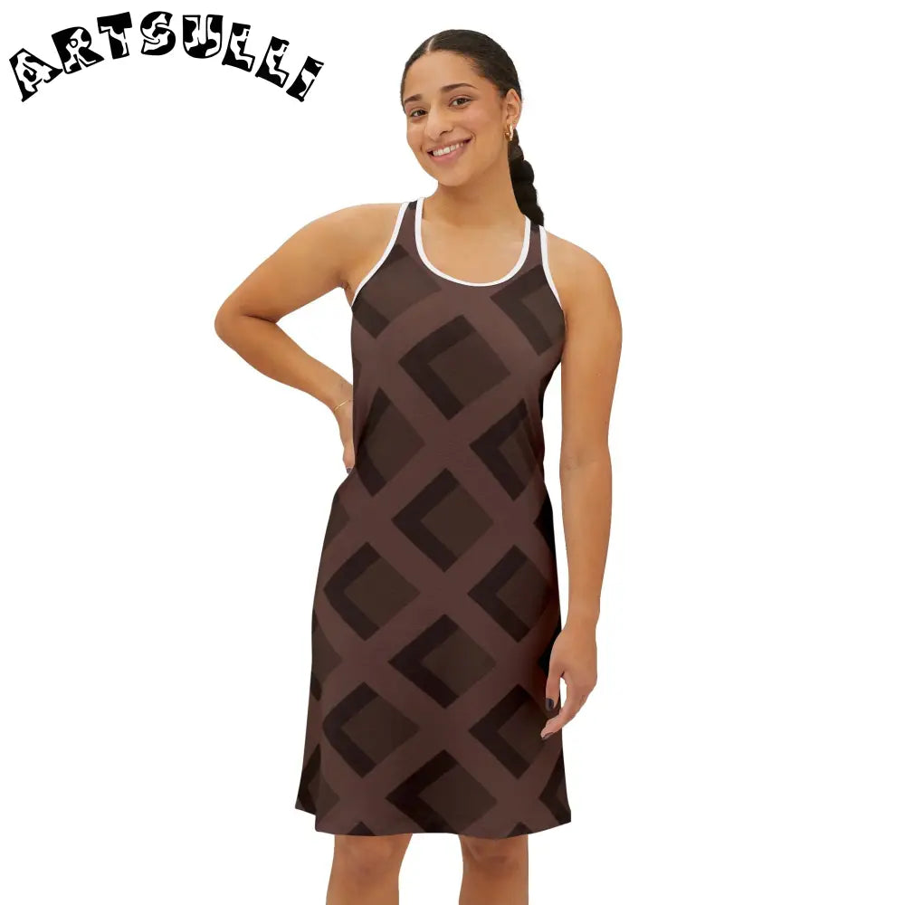 Women's Racerback Dress (AOP), Artsulli - Art is Long, Life is Short, Tank Top, , , , , , , 