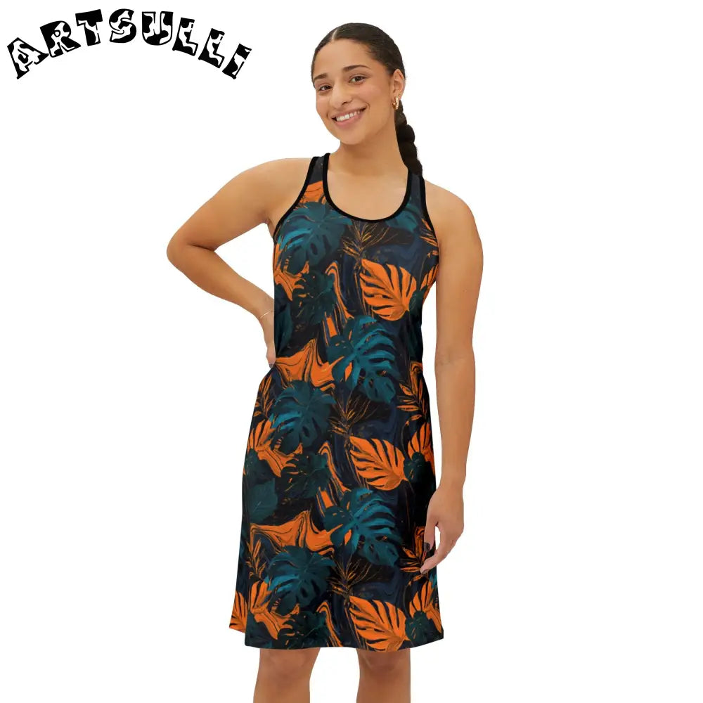 Women's Racerback Dress (AOP), Artsulli - Art is Long, Life is Short, Tank Top, , , , , , , 