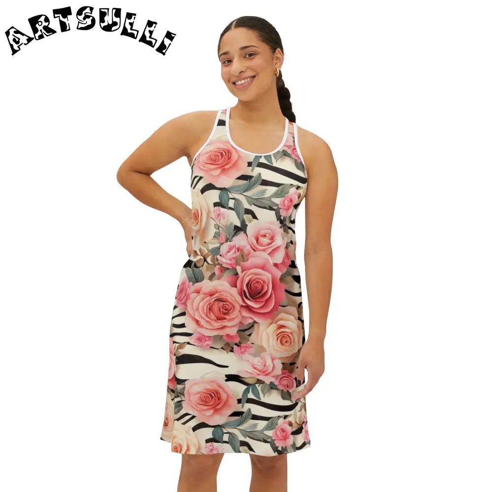 Women's Racerback Dress (AOP), Artsulli - Art is Long, Life is Short, Tank Top, , , , , , , 