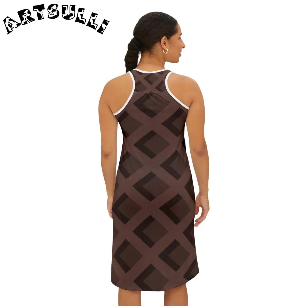 Women's Racerback Dress (AOP), Artsulli - Art is Long, Life is Short, Tank Top, , , , , , , 