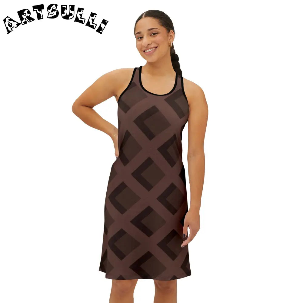 Women's Racerback Dress (AOP), Artsulli - Art is Long, Life is Short, Tank Top, , , , , , , 