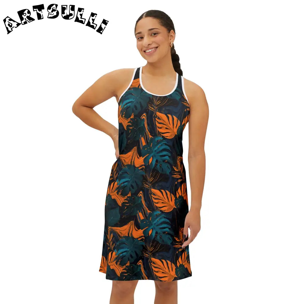 Women's Racerback Dress (AOP), Artsulli - Art is Long, Life is Short, Tank Top, , , , , , , 