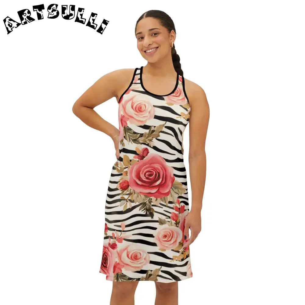 Women's Racerback Dress (AOP), Artsulli - Art is Long, Life is Short, Tank Top, , , , , , , 