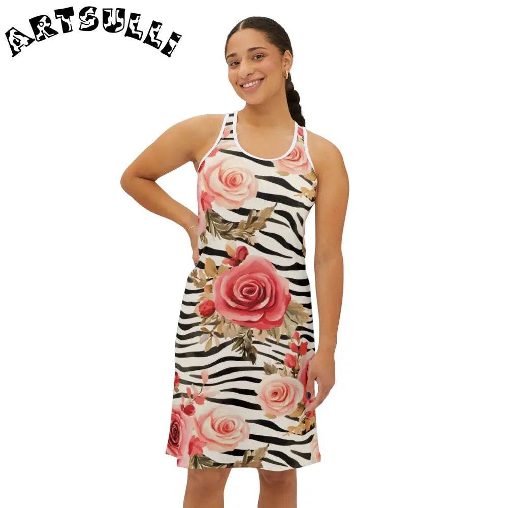 Women's Racerback Dress (AOP), Artsulli - Art is Long, Life is Short, Tank Top, , , , , , , 