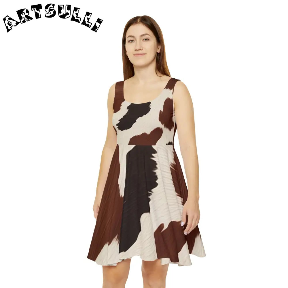 Women's Skater Dress (AOP), Artsulli - Art is Long, Life is Short, All Over Prints, , , , , , , 