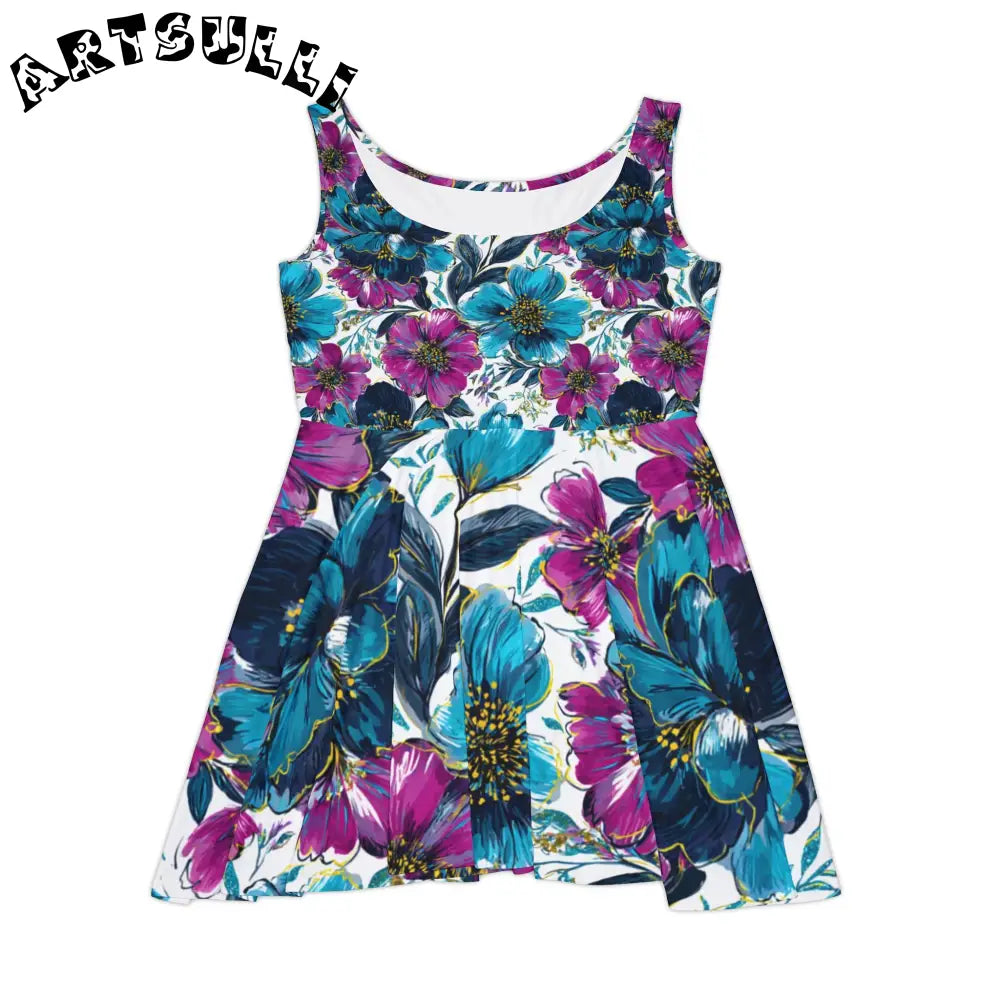 Women's Skater Dress (AOP), Artsulli - Art is Long, Life is Short, All Over Prints, Size, XS, , , , , 32477305483147954044