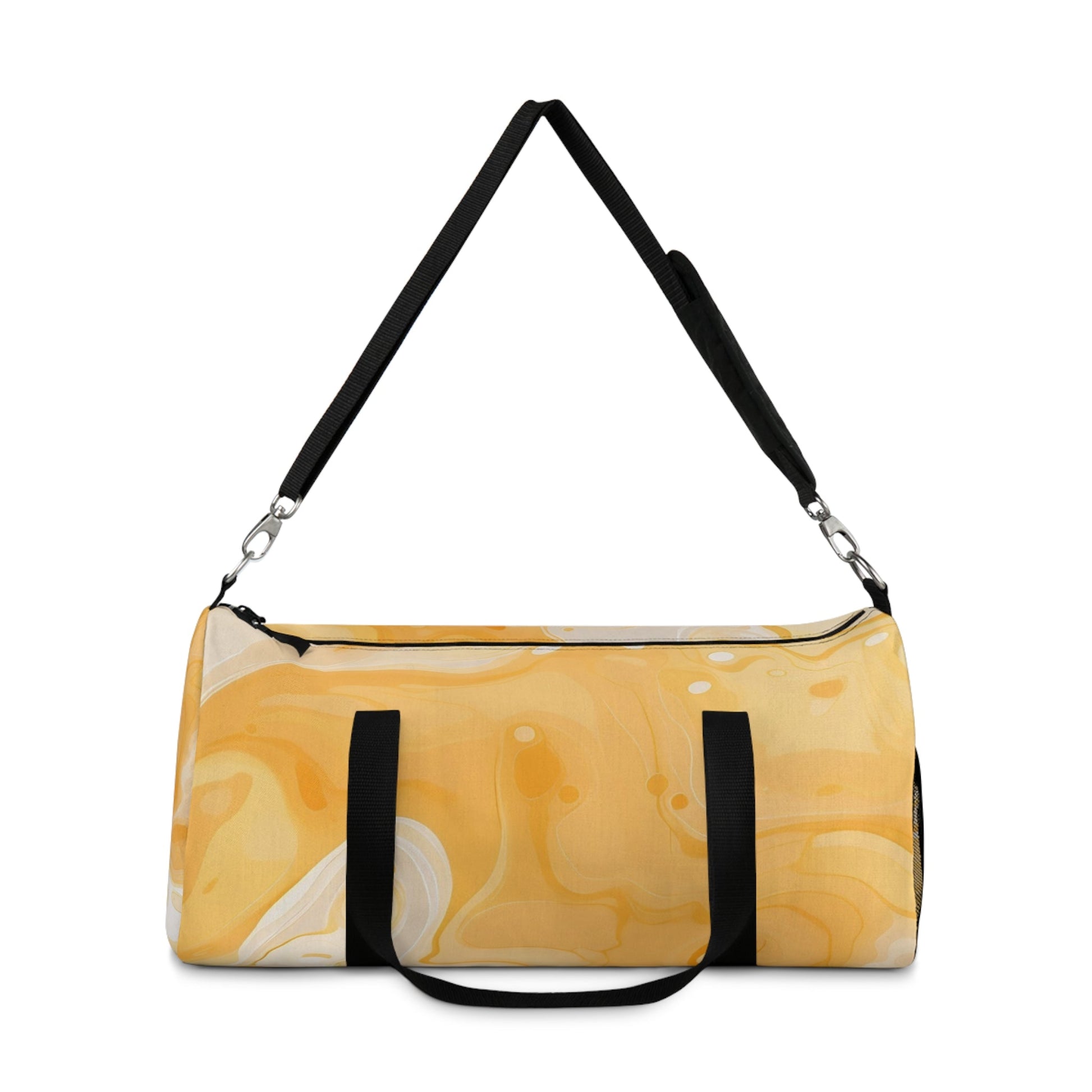 Yellow Abstract Duffel Bags, Artsulli - Art is Long, Life is Short, Bags, , , , , , , 
