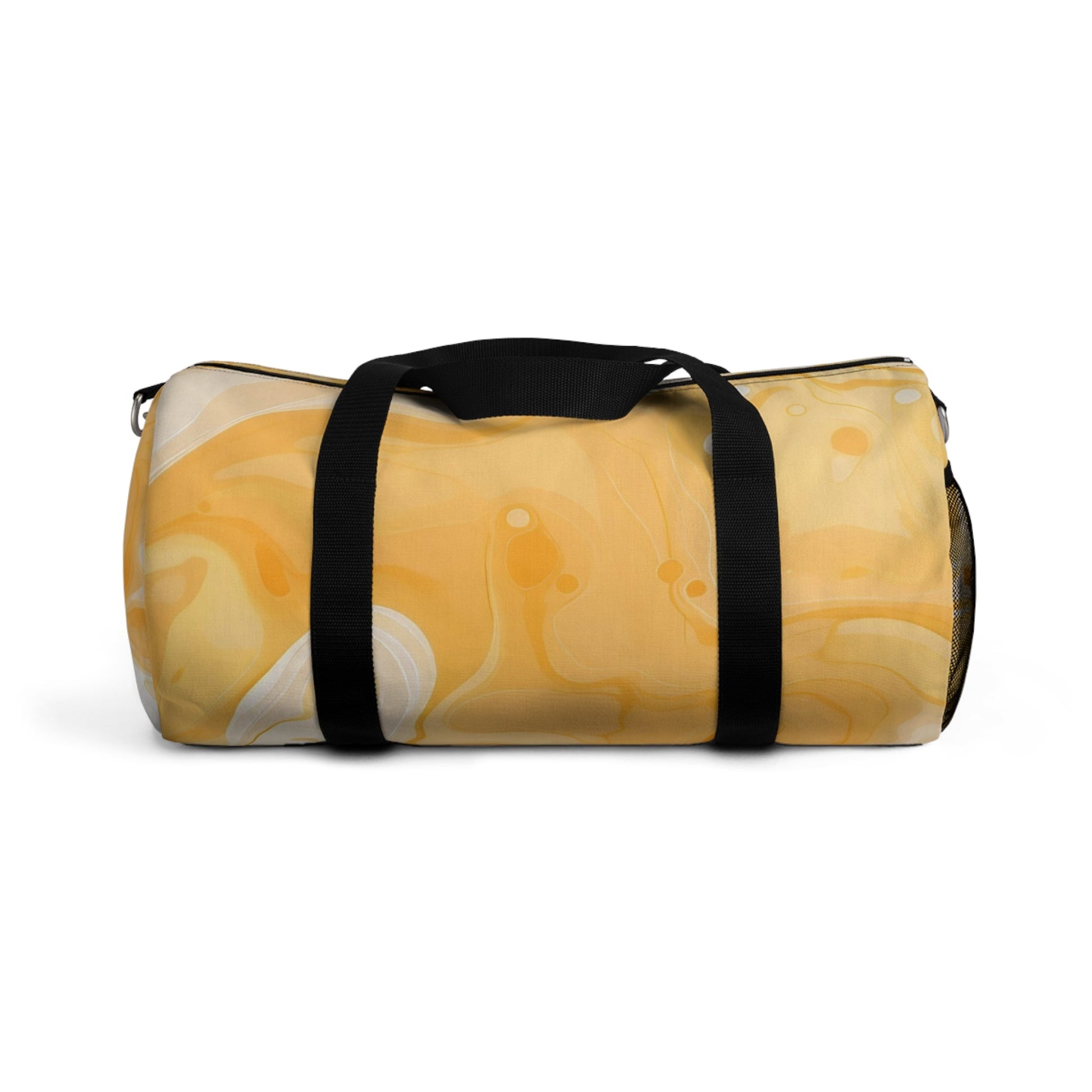 Yellow Abstract Duffel Bags, Artsulli - Art is Long, Life is Short, Bags, Size, Small, , , , , 88415219328062787087