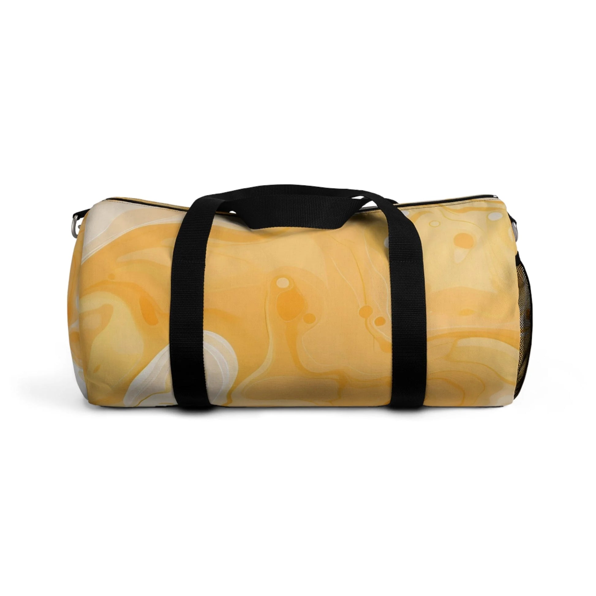 Yellow Abstract Duffel Bags, Artsulli - Art is Long, Life is Short, Bags, Size, Small, , , , , 88415219328062787087