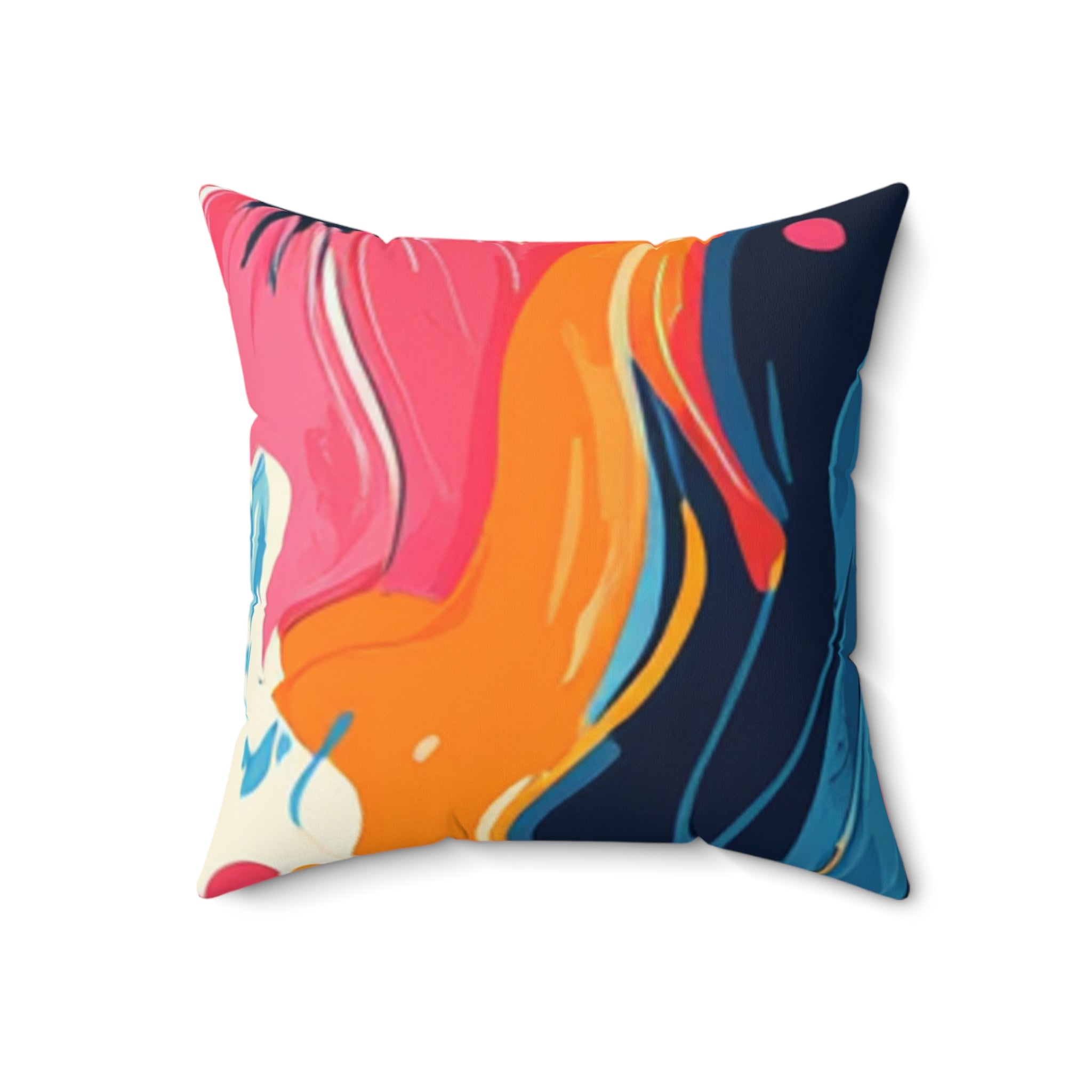Yellow Abstract Floral Throw Pillow, Artsulli - Art is Long, Life is Short, Home Decor, , , , , , , 