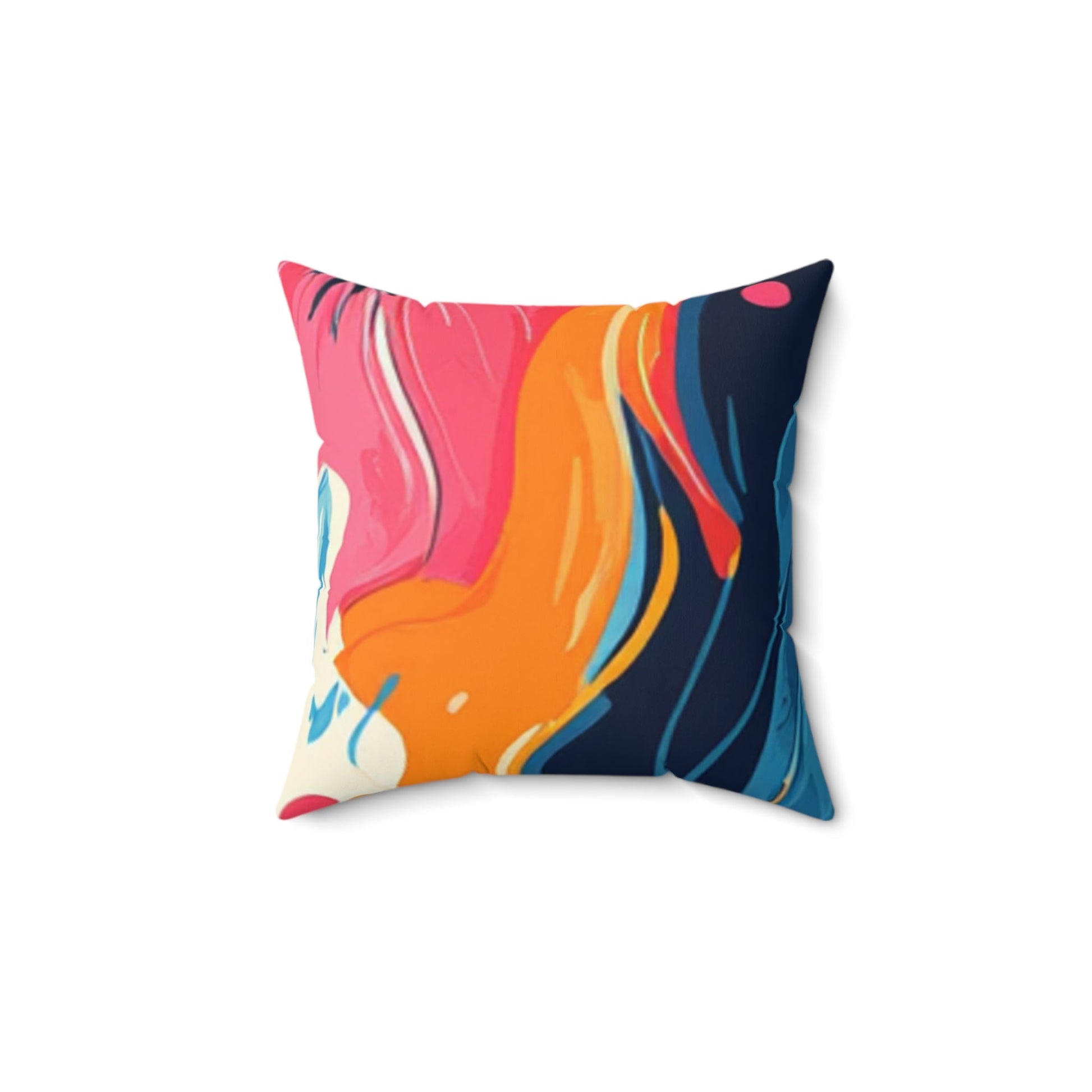 Yellow Abstract Floral Throw Pillow, Artsulli - Art is Long, Life is Short, Home Decor, , , , , , , 