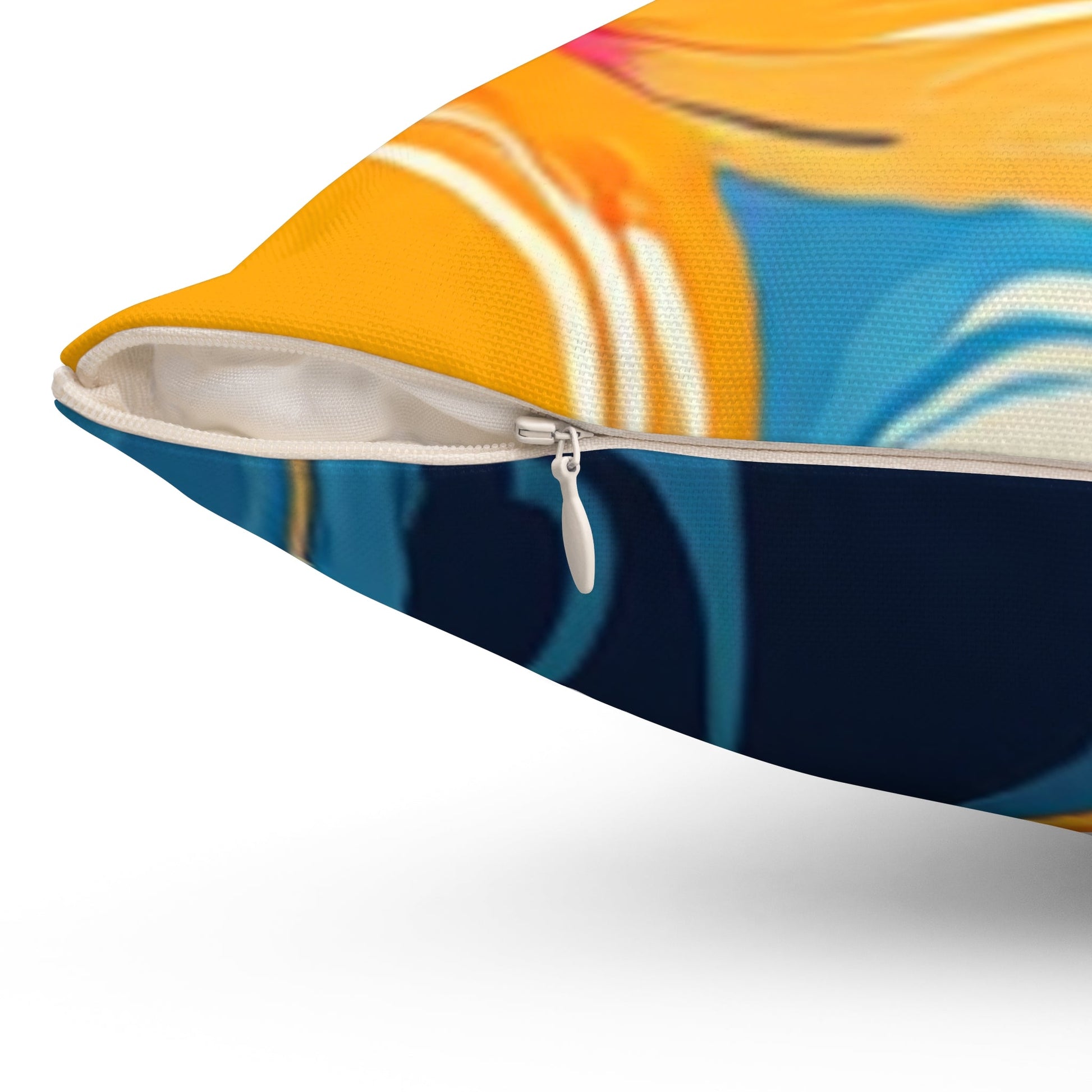 Yellow Abstract Floral Throw Pillow, Artsulli - Art is Long, Life is Short, Home Decor, , , , , , , 