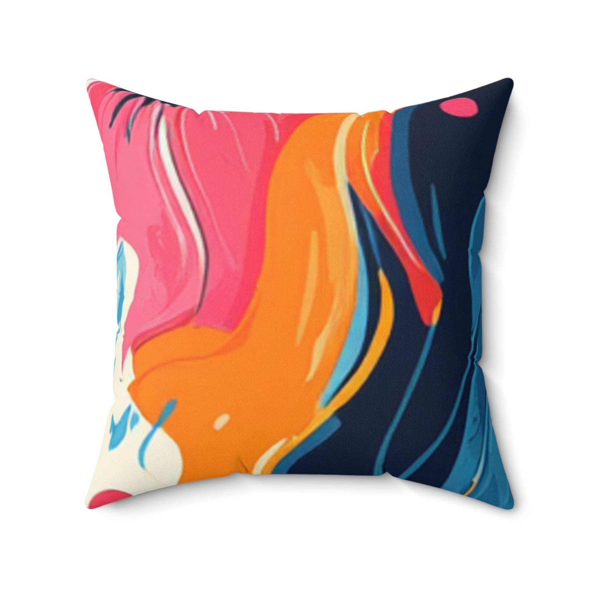 Yellow Abstract Floral Throw Pillow, Artsulli - Art is Long, Life is Short, Home Decor, , , , , , , 