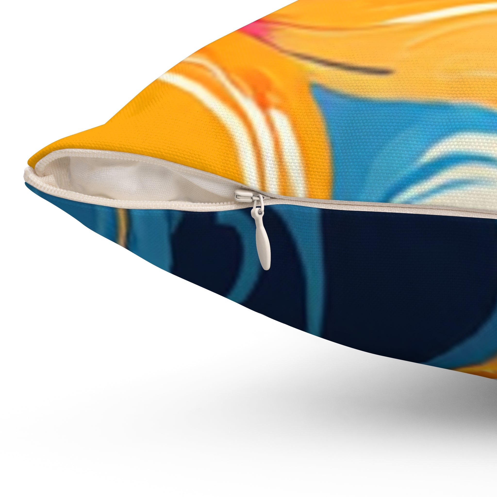 Yellow Abstract Floral Throw Pillow, Artsulli - Art is Long, Life is Short, Home Decor, , , , , , , 
