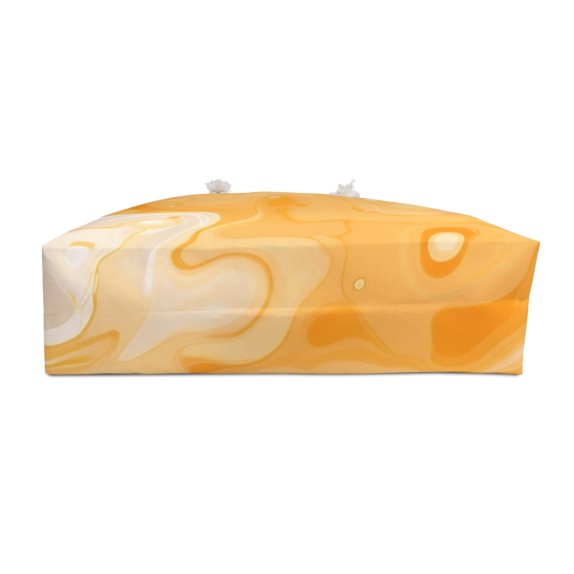 Yellow Abstract Wave Weekender Tote, Artsulli - Art is Long, Life is Short, Bags, , , , , , , 