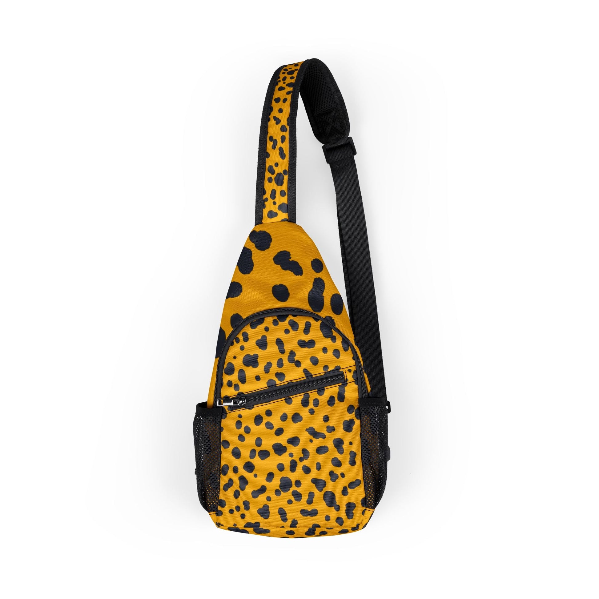 Printify Yellow and Black Cheetah Print Chest Bag 2025