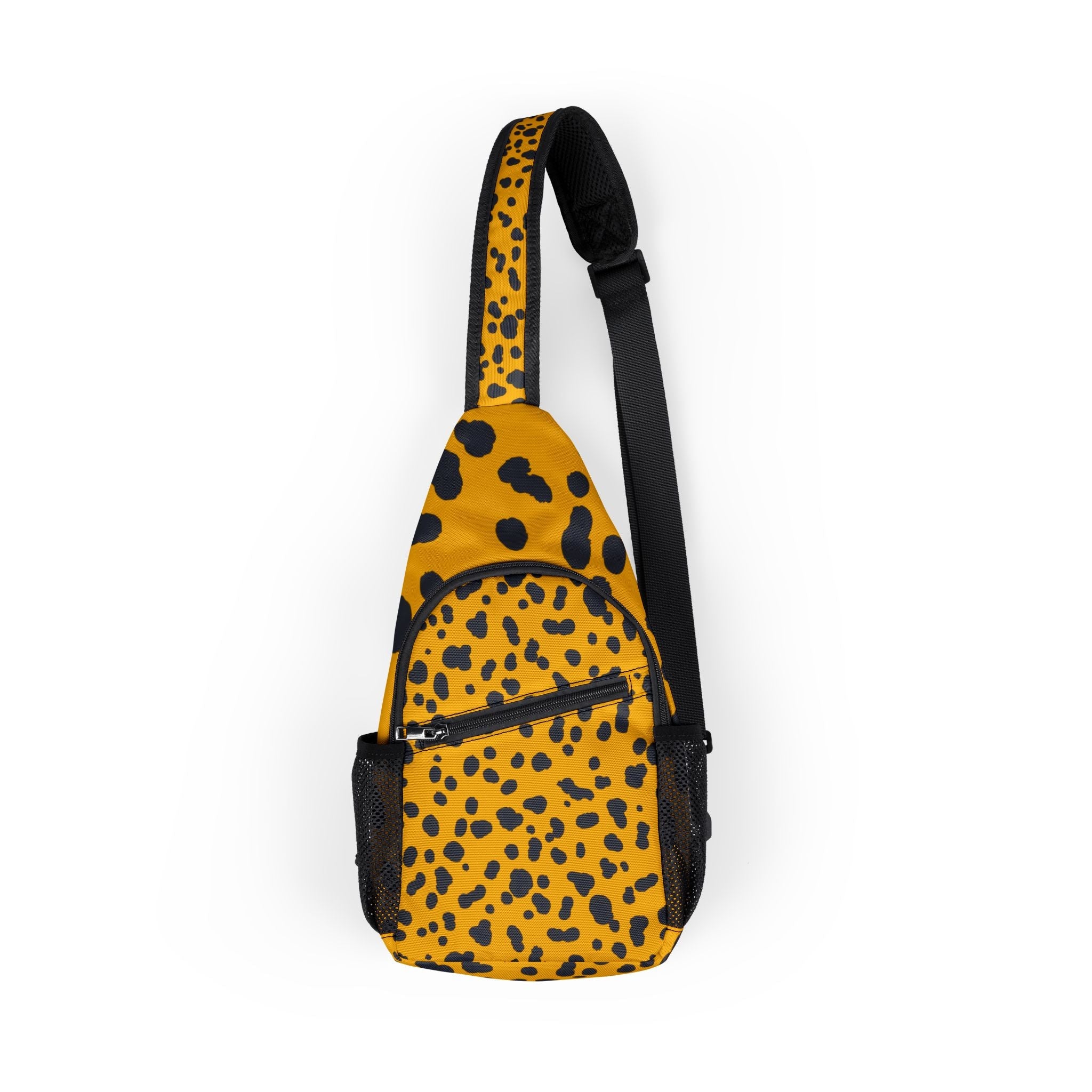 Printify Yellow and Black Cheetah Print Chest Bag 2025