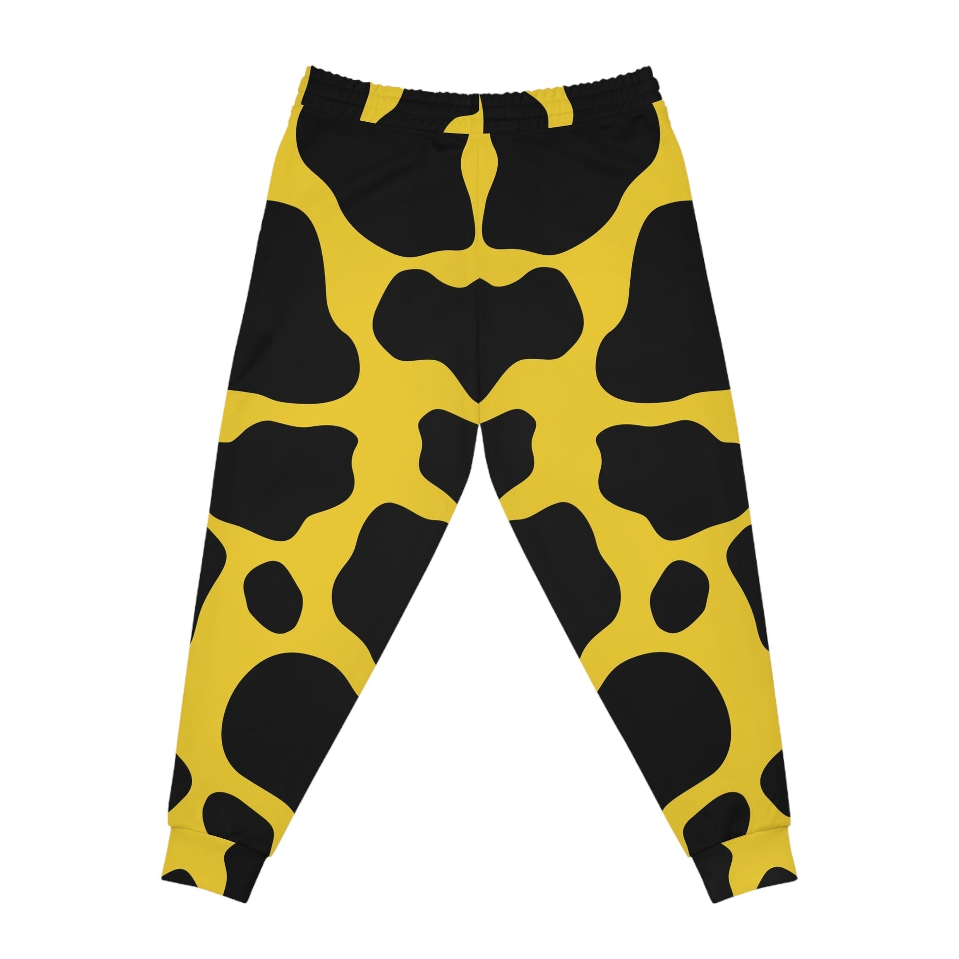 Yellow and Black Cow Print Joggers, Artsulli - Art is Long, Life is Short, All Over Prints, , , , , , , 