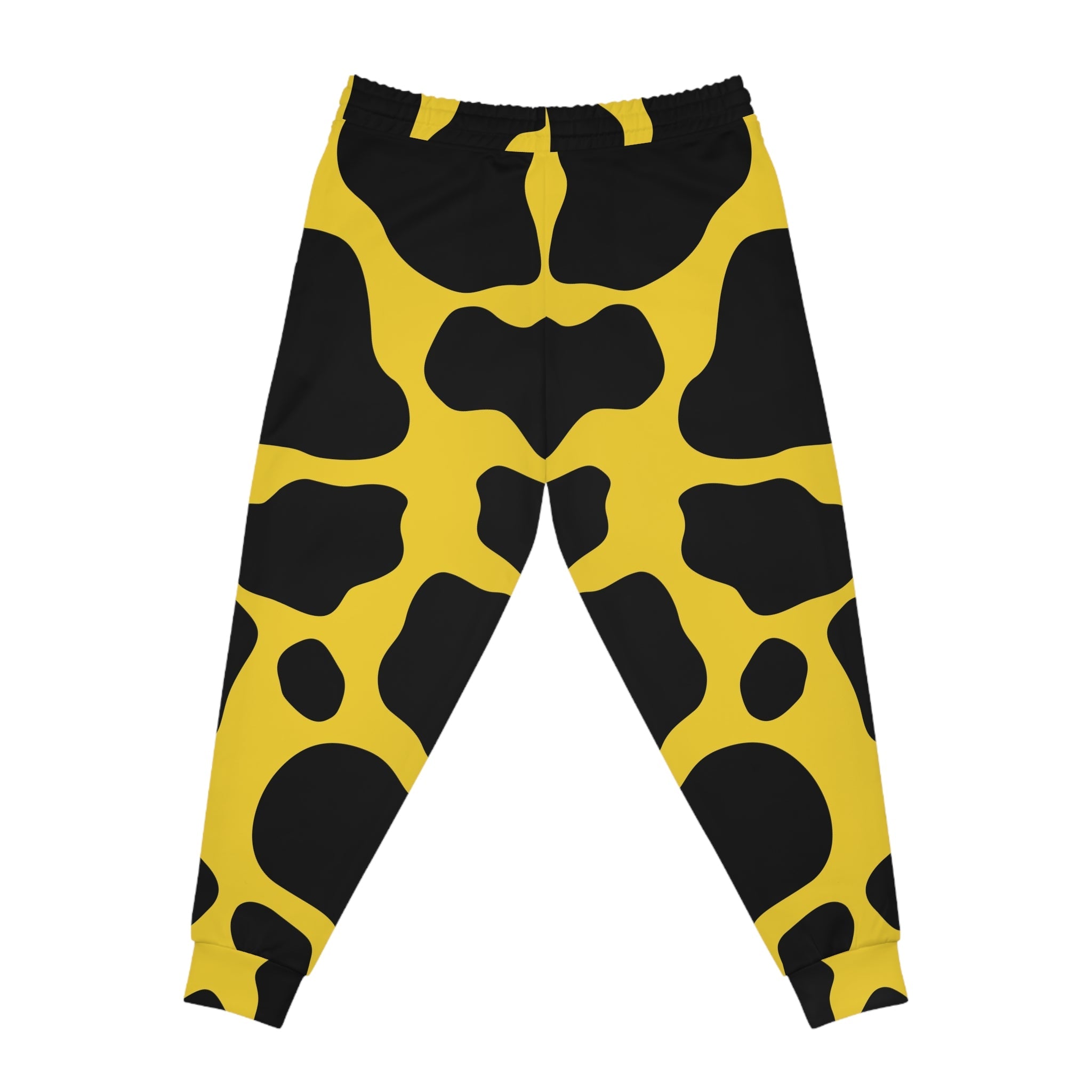 Yellow and Black Cow Print Joggers, Artsulli - Art is Long, Life is Short, All Over Prints, , , , , , , 