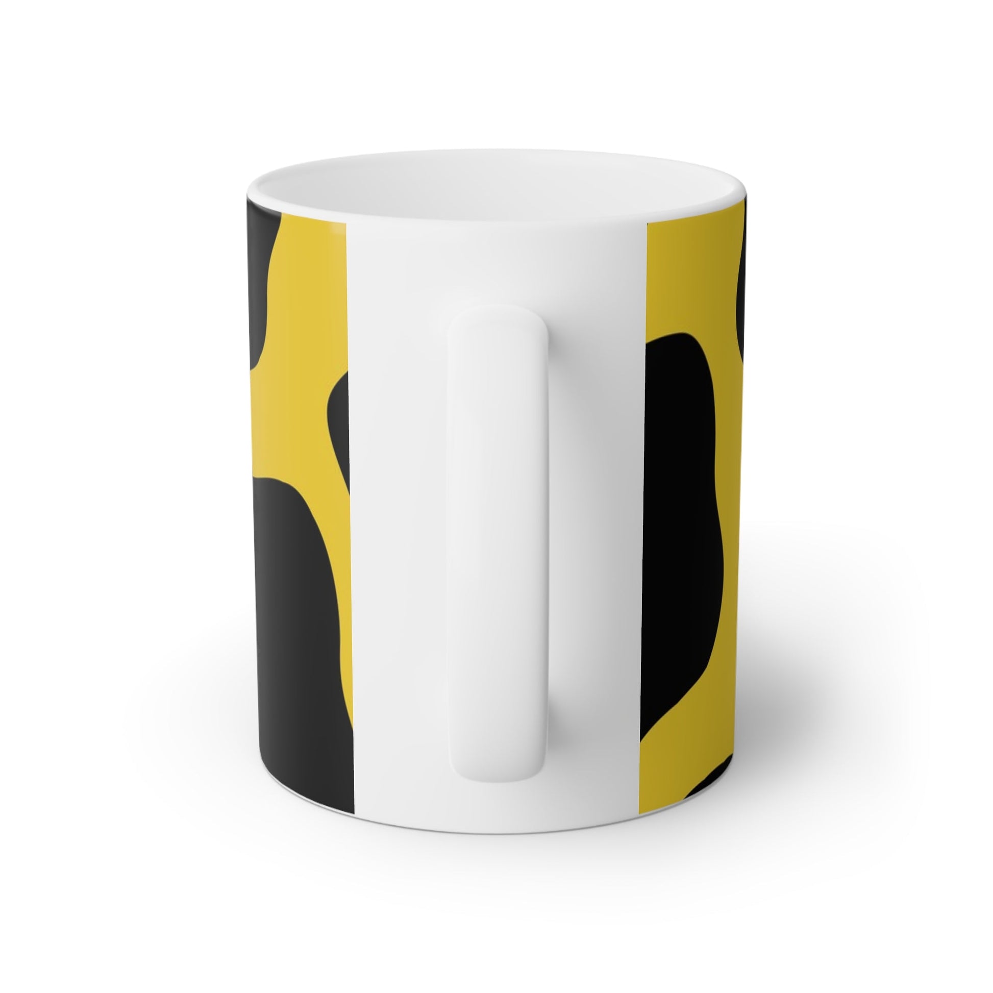 Yellow and Black Cow Print Mug, Artsulli - Art is Long, Life is Short, Mug, , , , , , , 