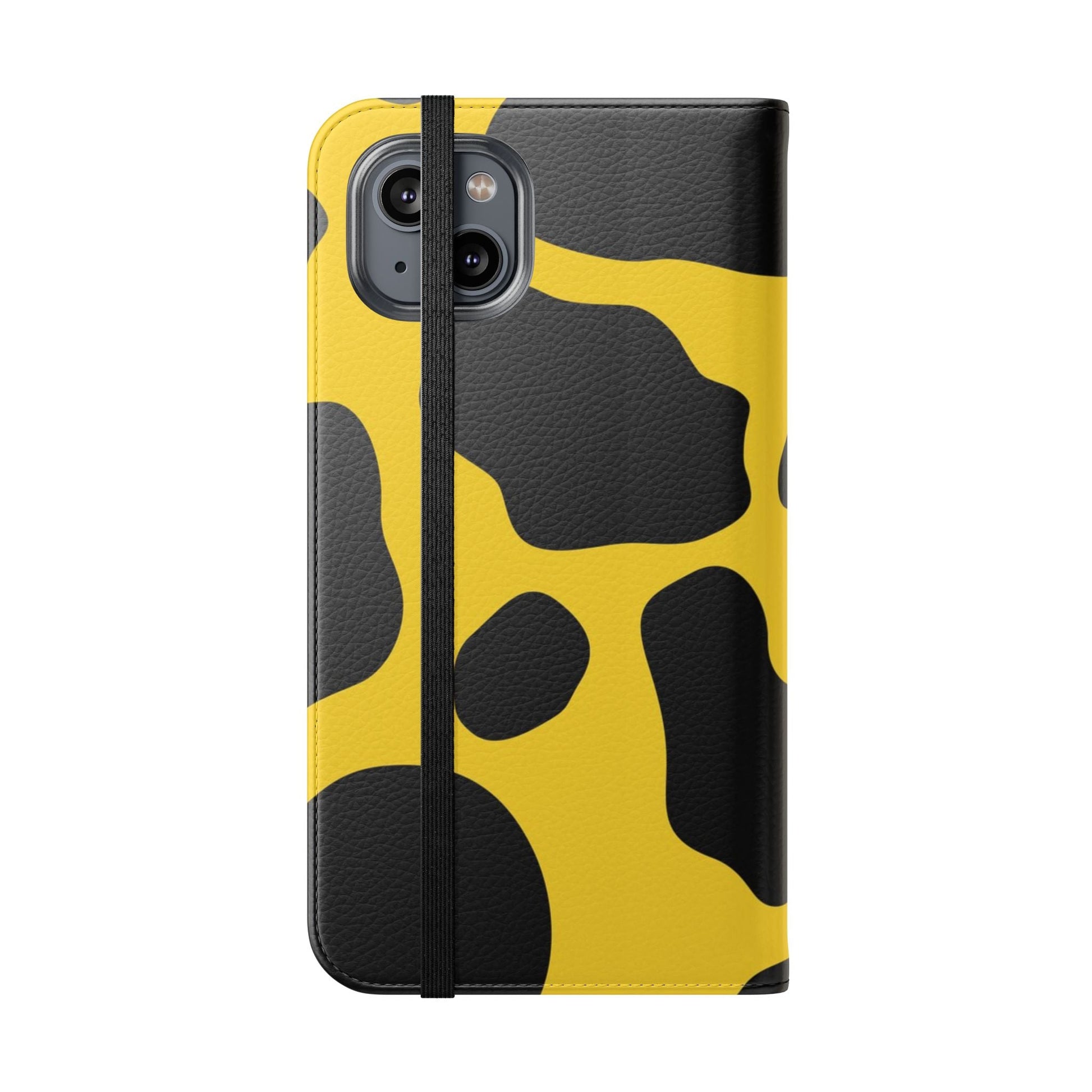 Yellow and Black Cow Print Phone Case, Artsulli - Art is Long, Life is Short, Phone Case, , , , , , , 