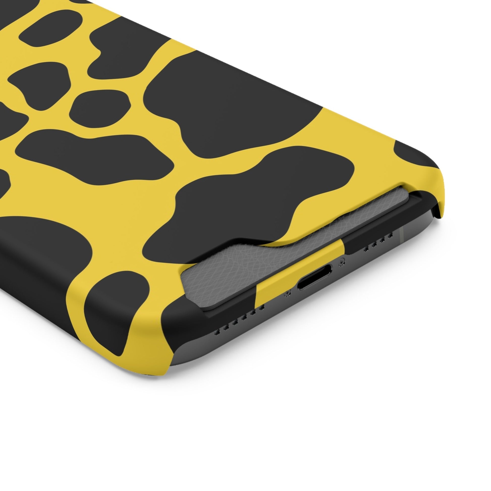 Yellow and Black Cow Print Phone Case, Artsulli - Art is Long, Life is Short, Phone Case, , , , , , , 