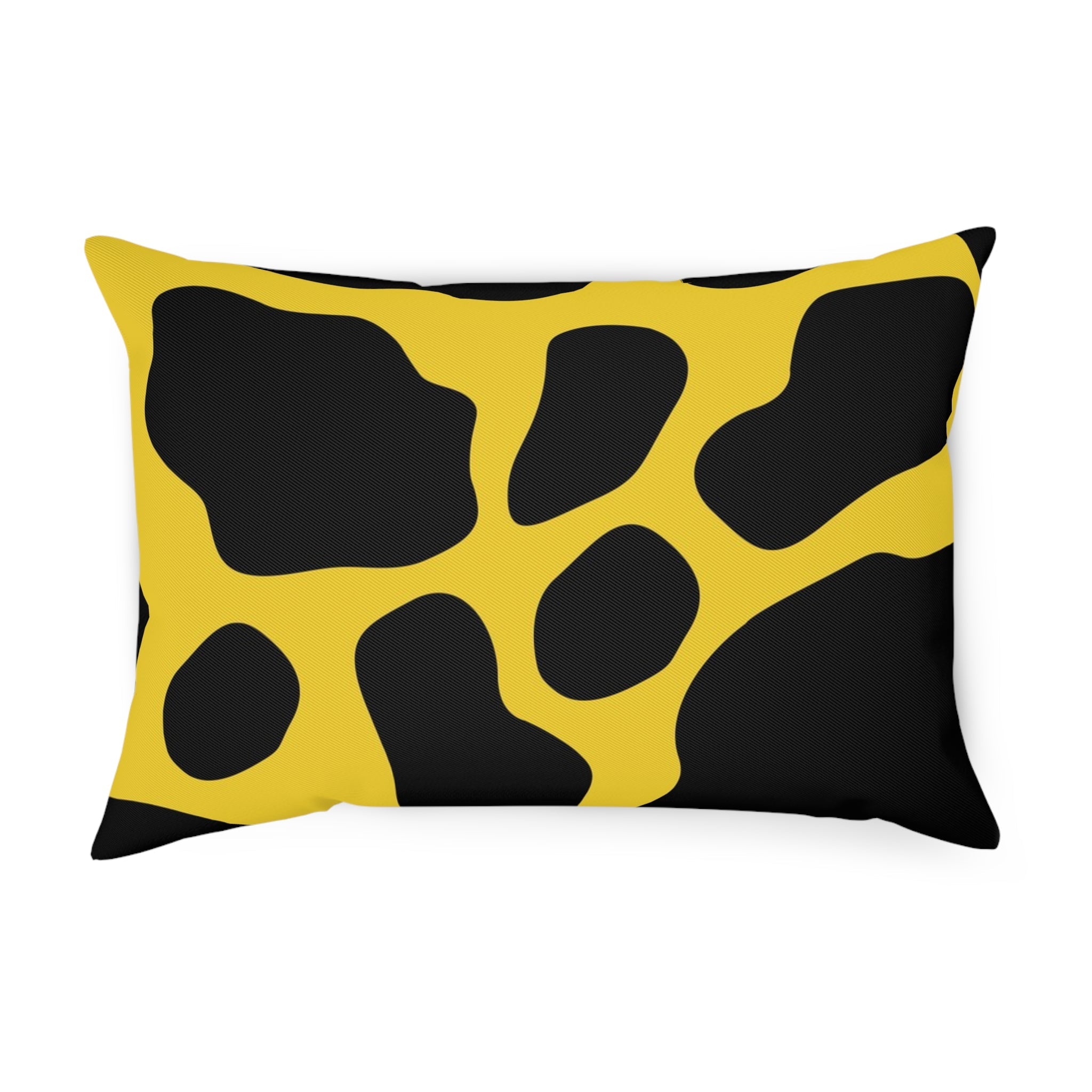Yellow and Black Cow Print Throw Pillow, Artsulli - Art is Long, Life is Short, Home Decor, Size, 19.7" × 13.8", , , , , 11034766557860034079
