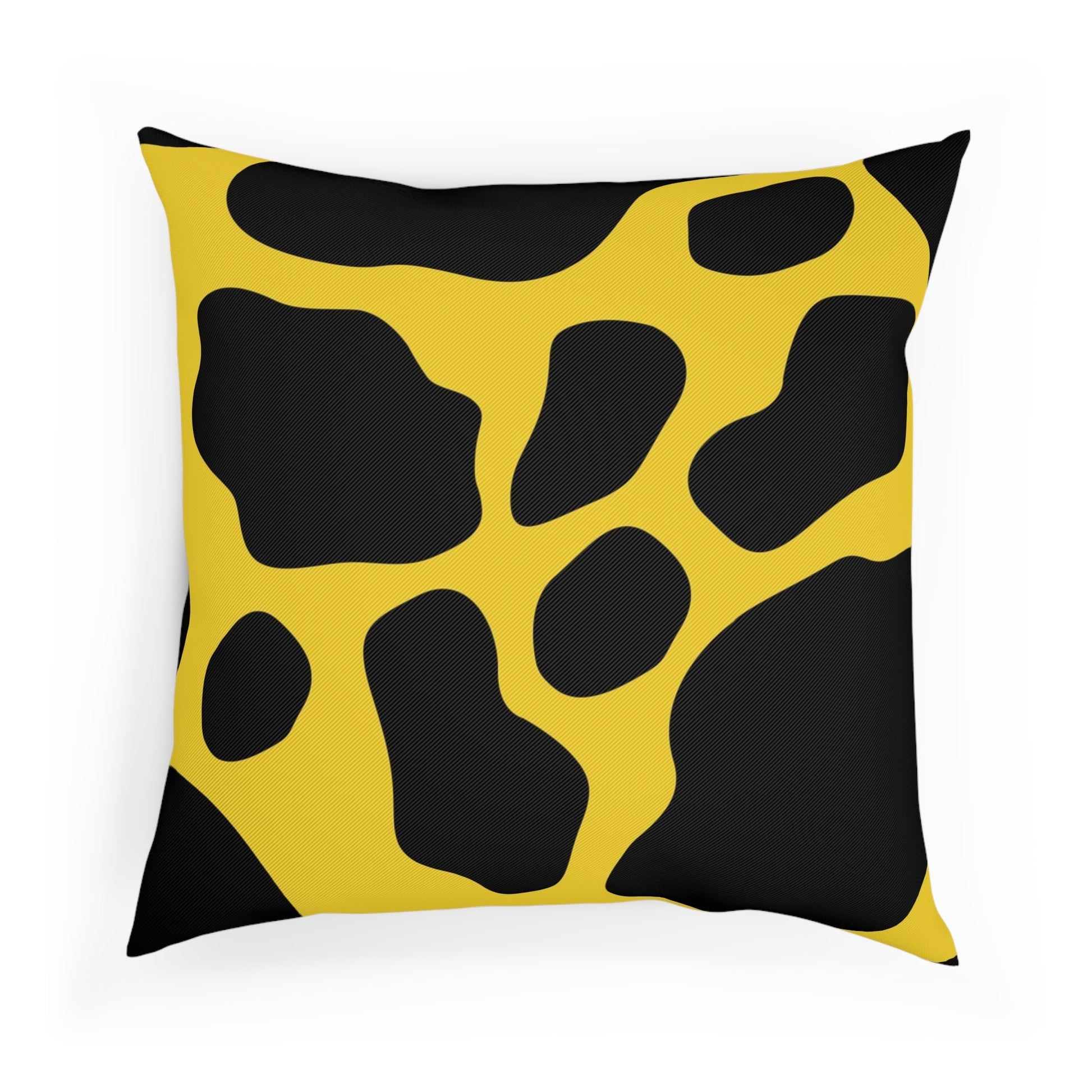 Yellow and Black Cow Print Throw Pillow, Artsulli - Art is Long, Life is Short, Home Decor, , , , , , , 