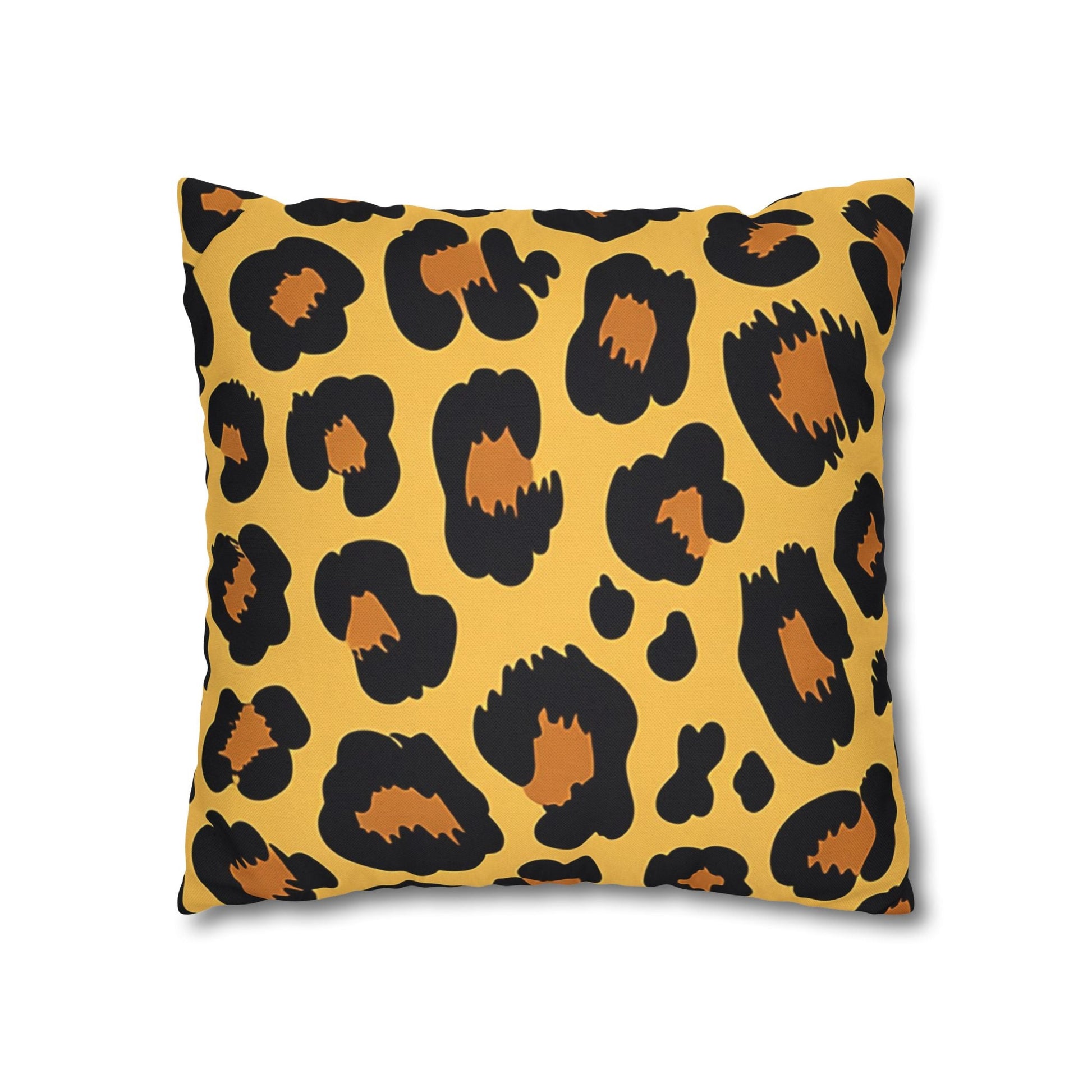 Yellow and Black Leopard Print Throw Pillow, Artsulli - Art is Long, Life is Short, Home Decor, , , , , , , 