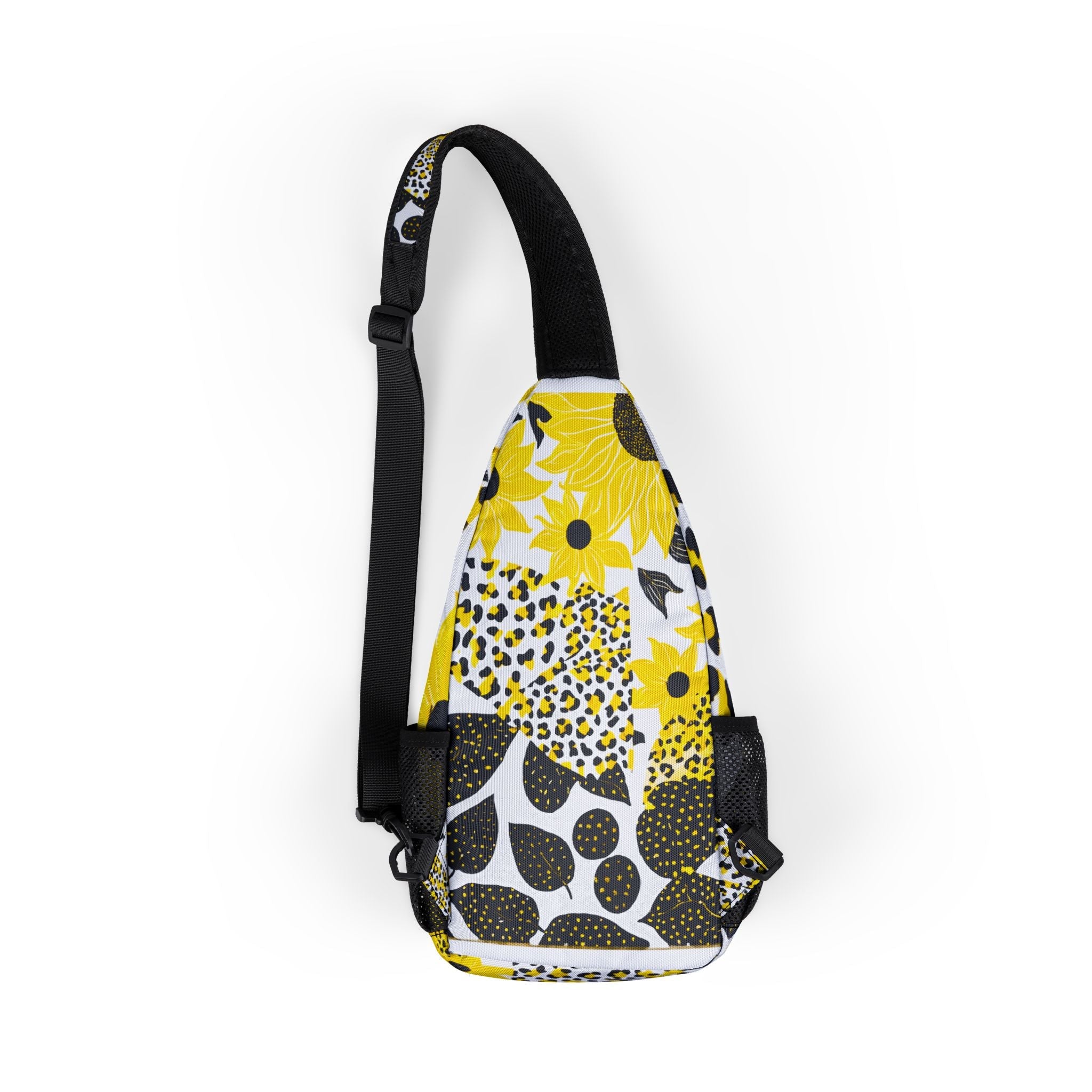 Yellow and Black Patterned Chest Bag, Artsulli - Art is Long, Life is Short, Bags, , , , , , , 
