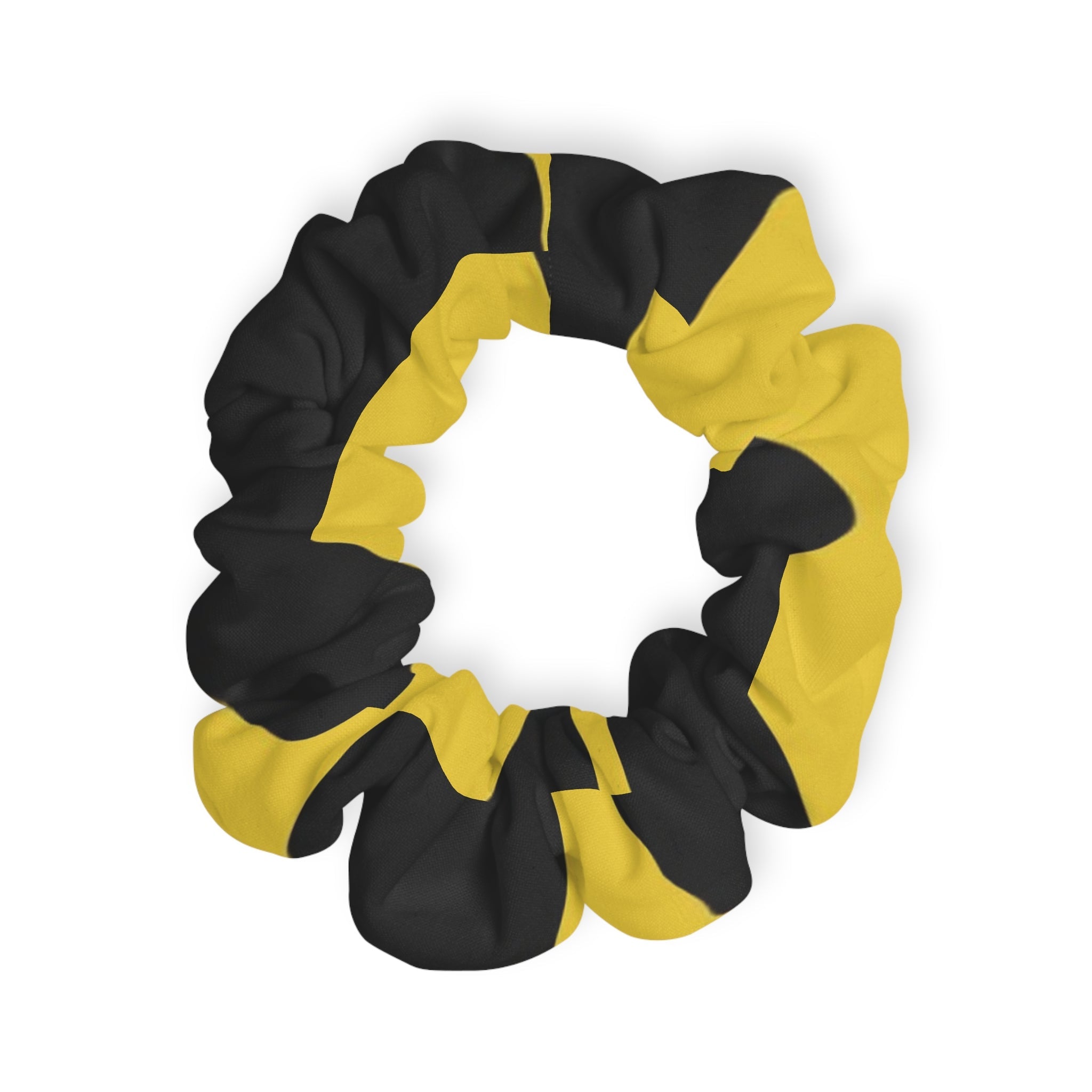 Yellow and Black Patterned Scrunchie, Artsulli - Art is Long, Life is Short, Accessories, , , , , , , 