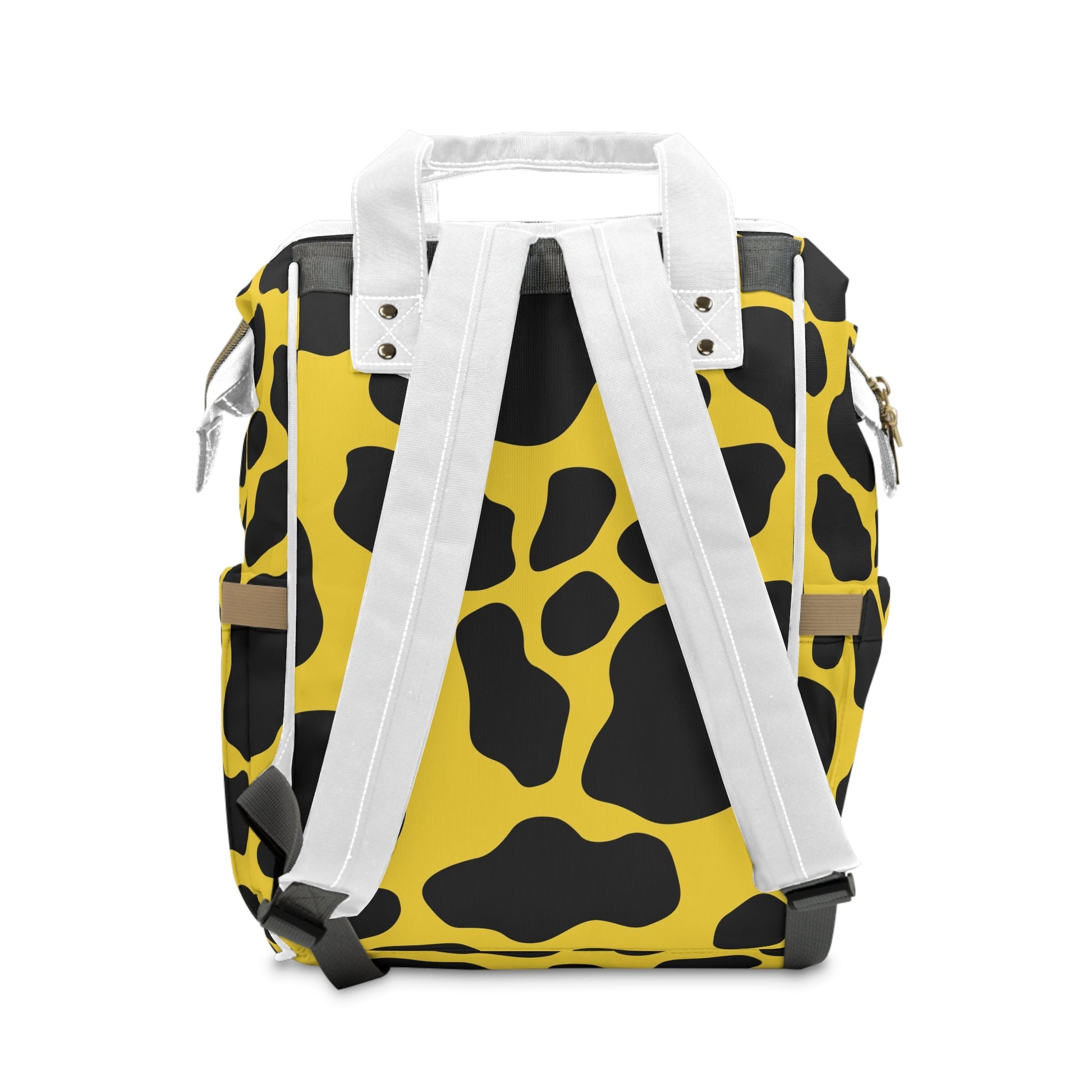 Yellow and Black Spotted Diaper Backpack, Artsulli - Art is Long, Life is Short, Bags, , , , , , , 