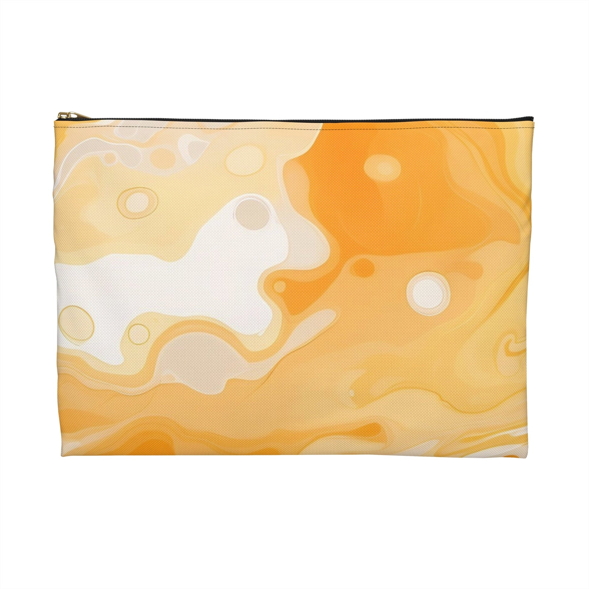 Yellow and White Abstract Marble Pouch, Artsulli - Art is Long, Life is Short, Bags, , , , , , , 