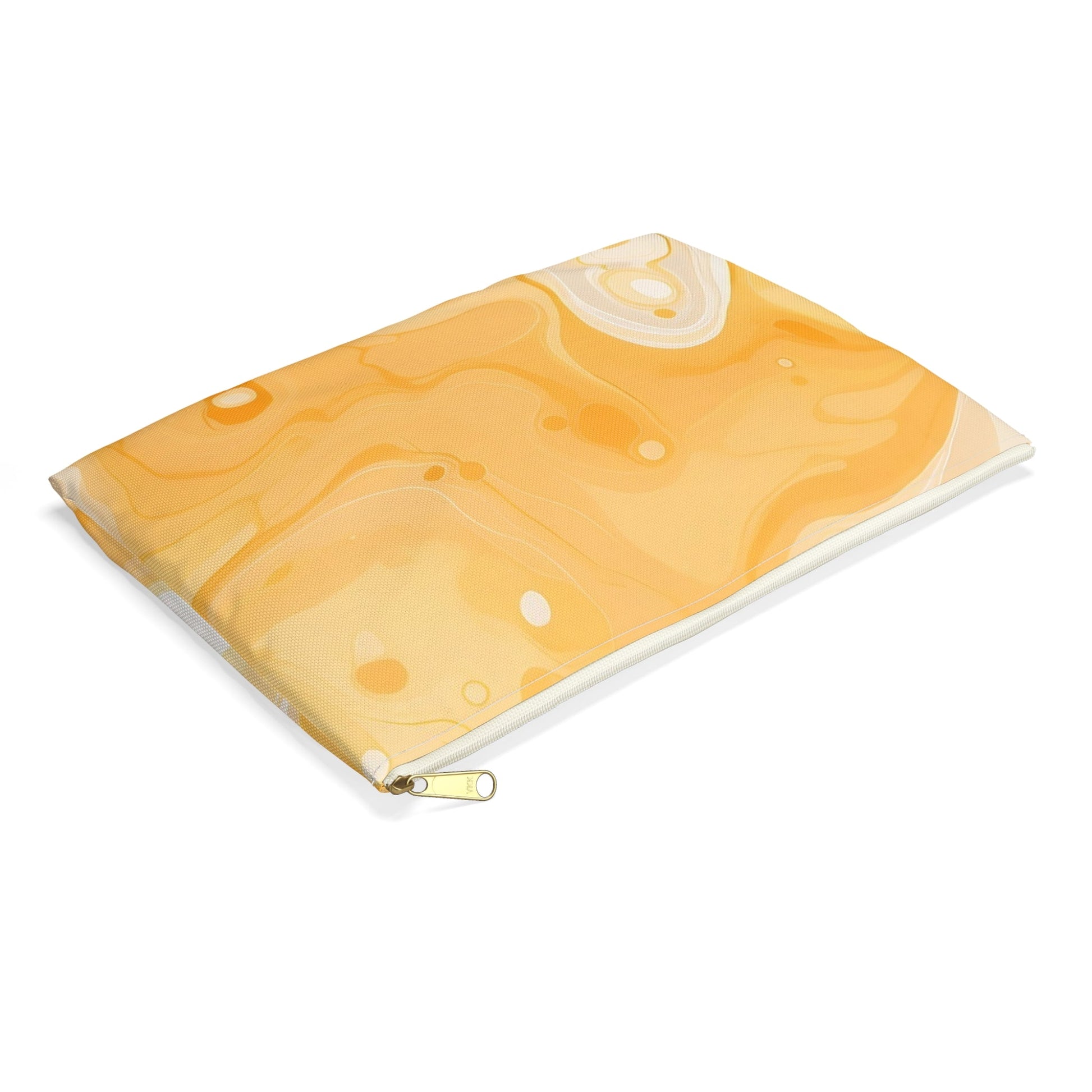 Yellow and White Abstract Marble Pouch, Artsulli - Art is Long, Life is Short, Bags, , , , , , , 