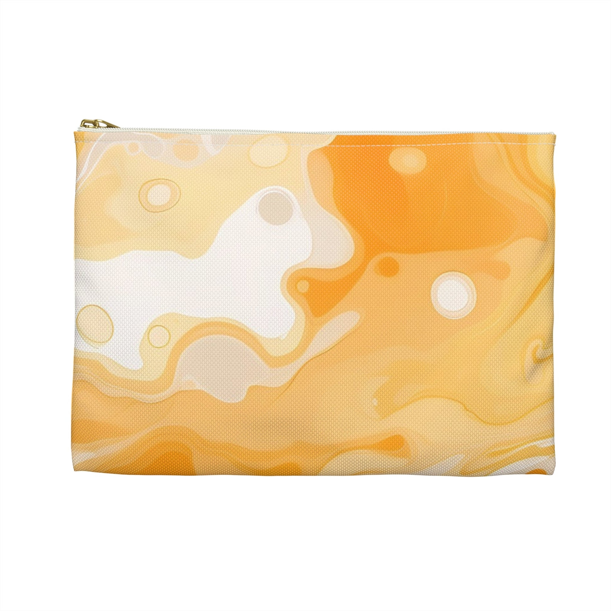 Yellow and White Abstract Marble Pouch, Artsulli - Art is Long, Life is Short, Bags, , , , , , , 