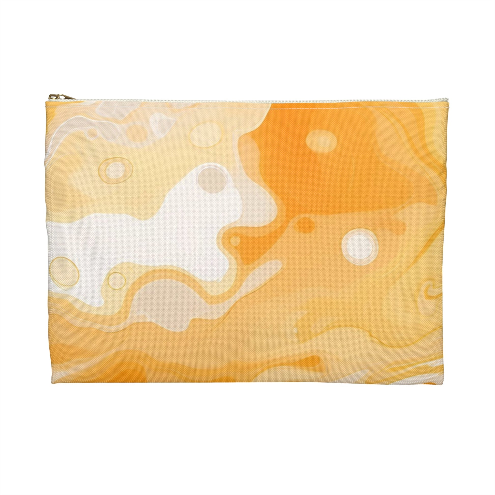 Yellow and White Abstract Marble Pouch, Artsulli - Art is Long, Life is Short, Bags, , , , , , , 