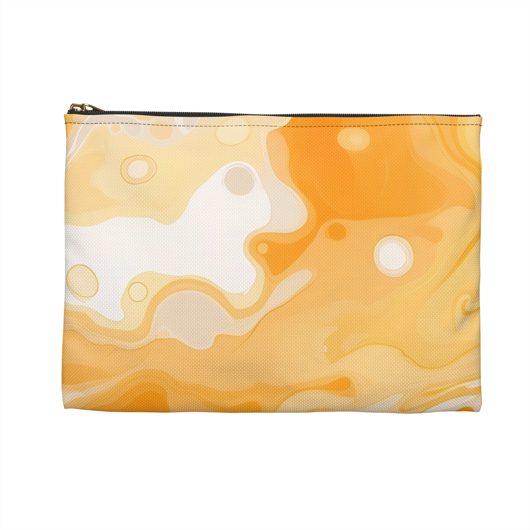 Yellow and White Abstract Marble Pouch, Artsulli - Art is Long, Life is Short, Bags, , , , , , , 