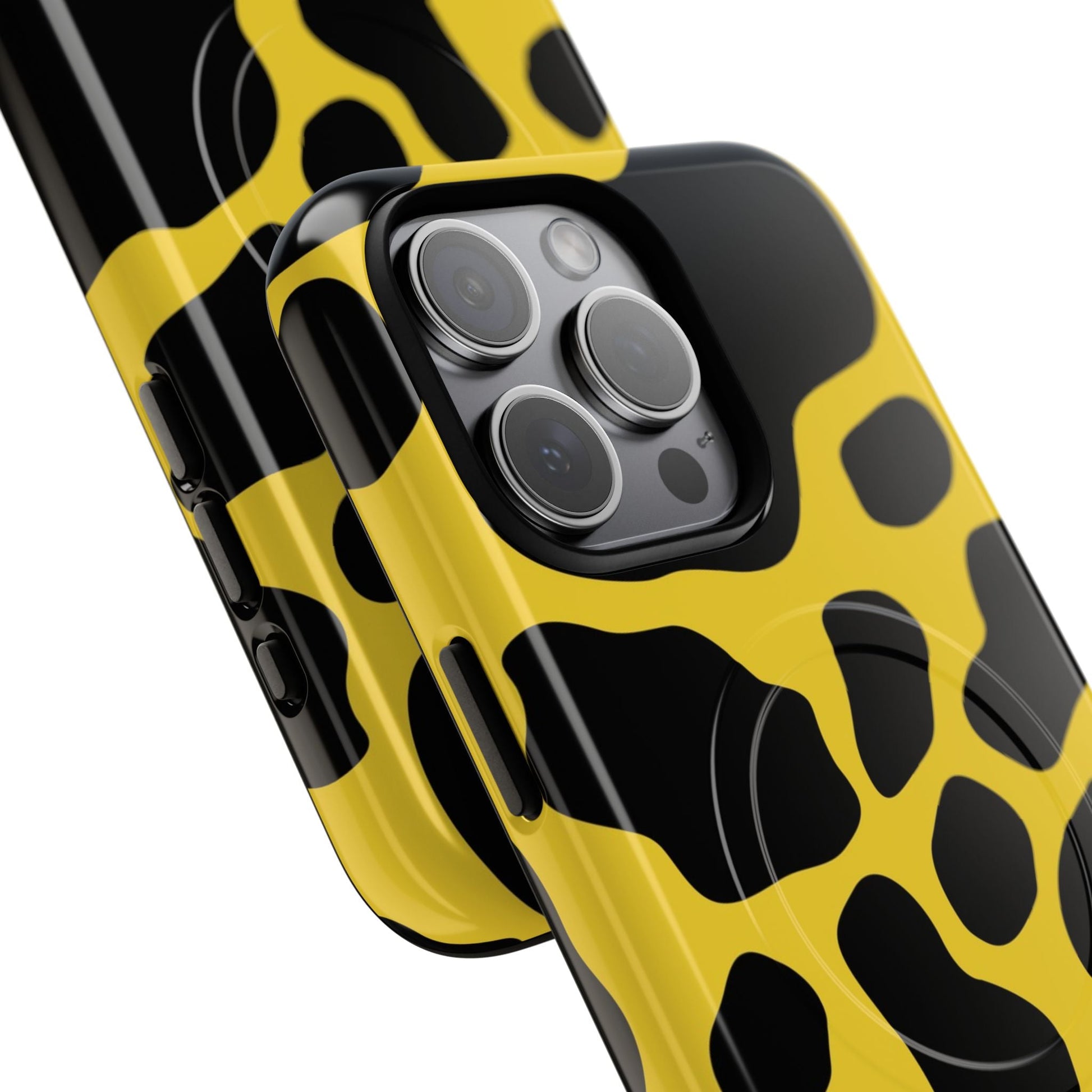 Yellow Cow Print MagSafe iPhone Case, Artsulli - Art is Long, Life is Short, Phone Case, , , , , , , 