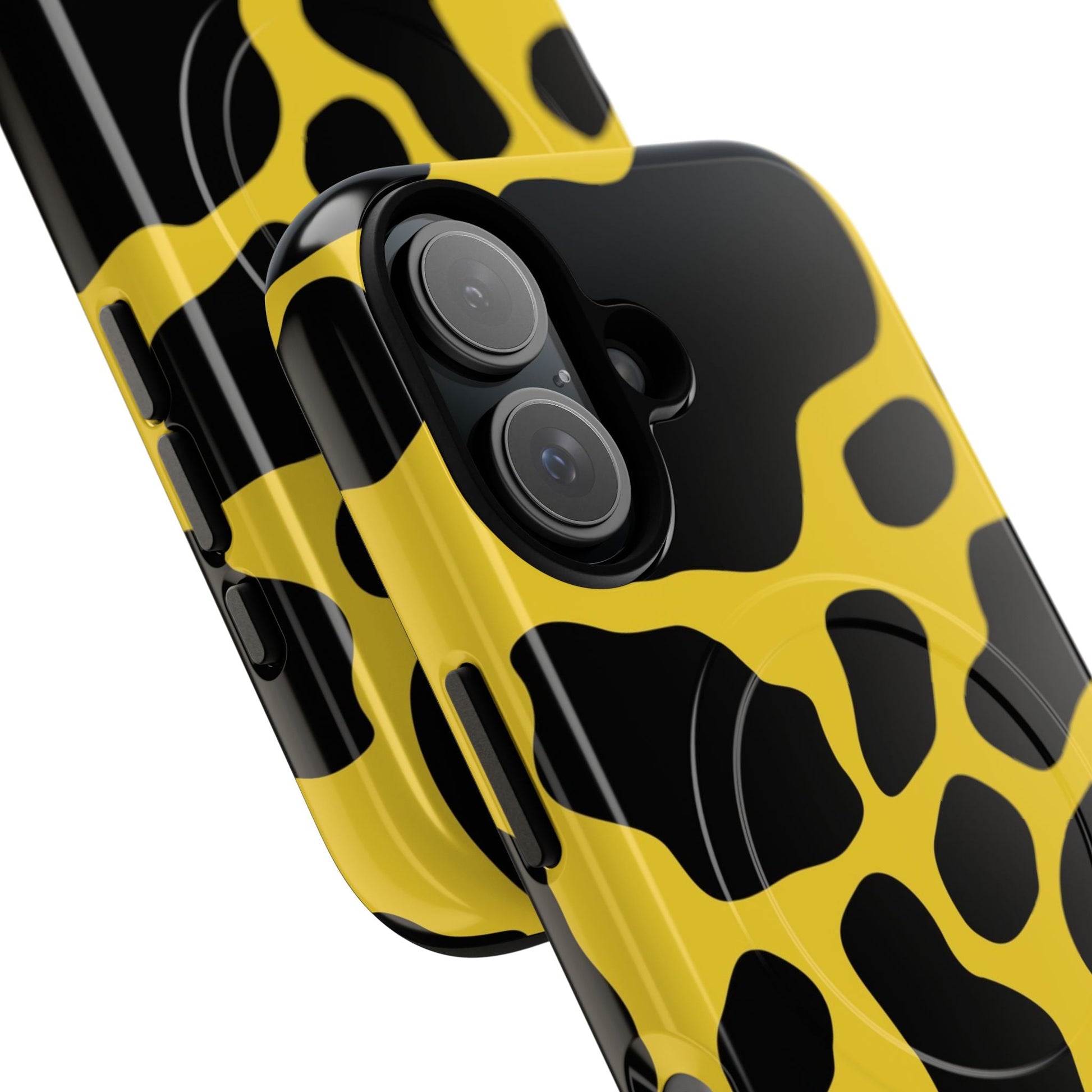 Yellow Cow Print MagSafe iPhone Case, Artsulli - Art is Long, Life is Short, Phone Case, , , , , , , 