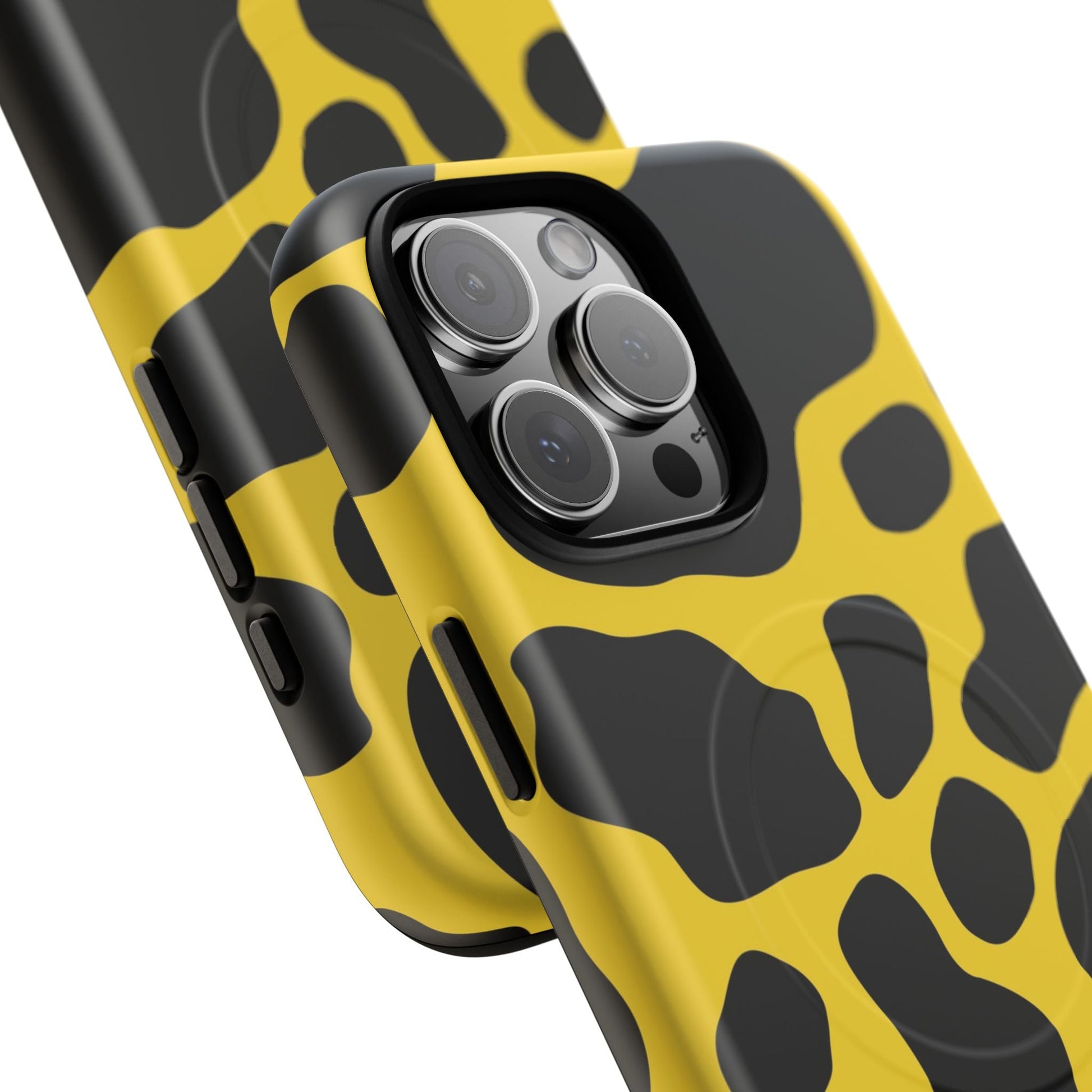 Yellow Cow Print MagSafe iPhone Case, Artsulli - Art is Long, Life is Short, Phone Case, , , , , , , 