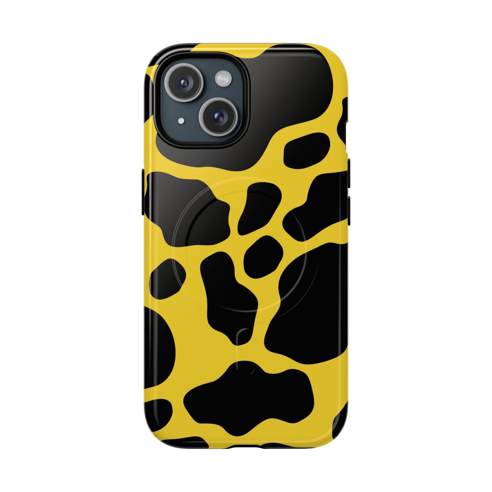 Printify Yellow Cow Print MagSafe iPhone Case 2025